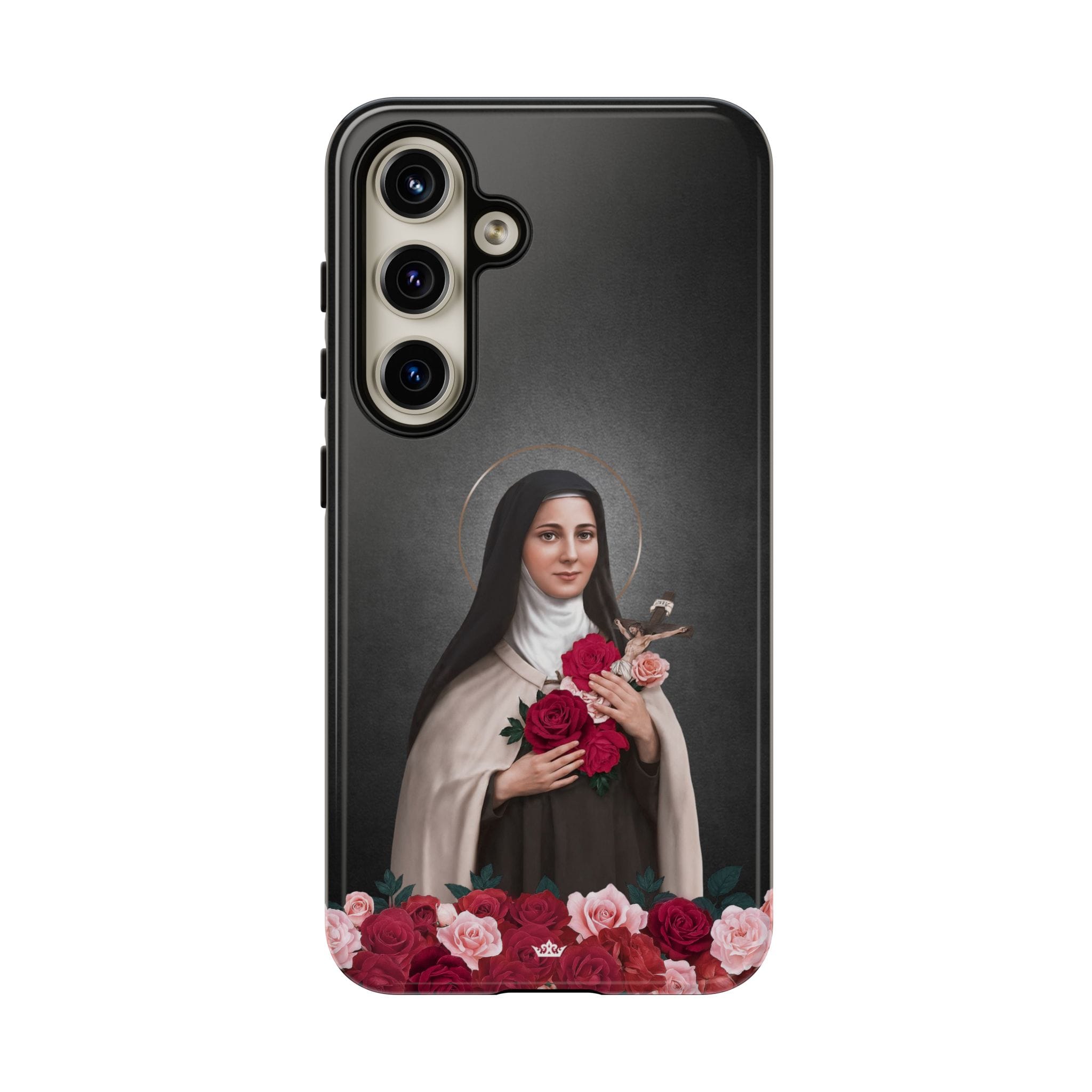 St. Therese of Lisieux Hard Phone Case (Dark) Copyright VENXARA