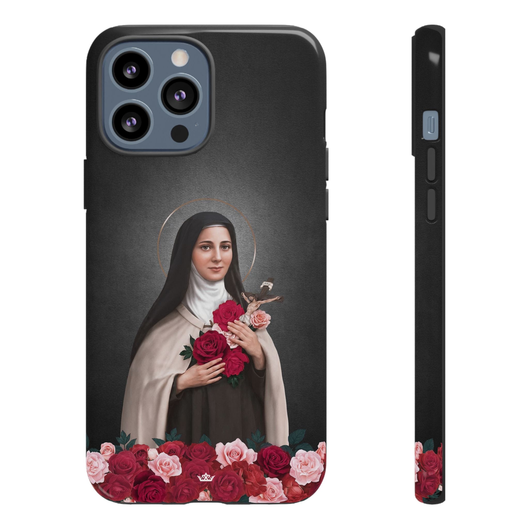 St. Therese of Lisieux Hard Phone Case (Dark) Copyright VENXARA