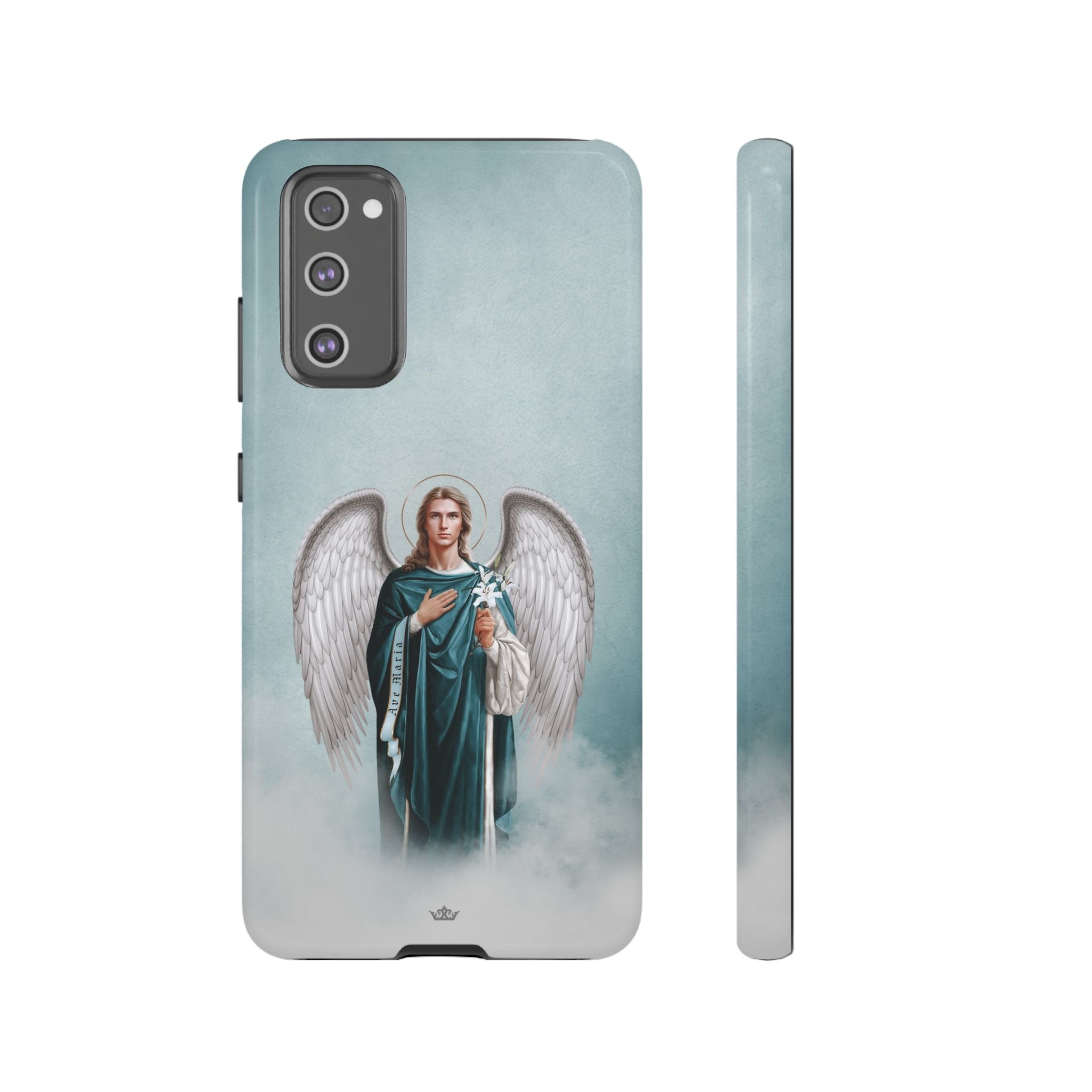 St. Gabriel the Archangel Hard Phone Case (Blue)
