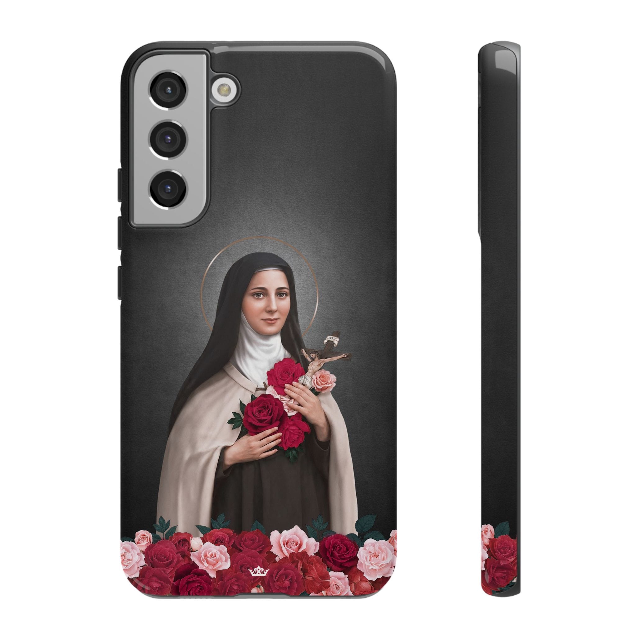 St. Therese of Lisieux Hard Phone Case (Dark) Copyright VENXARA