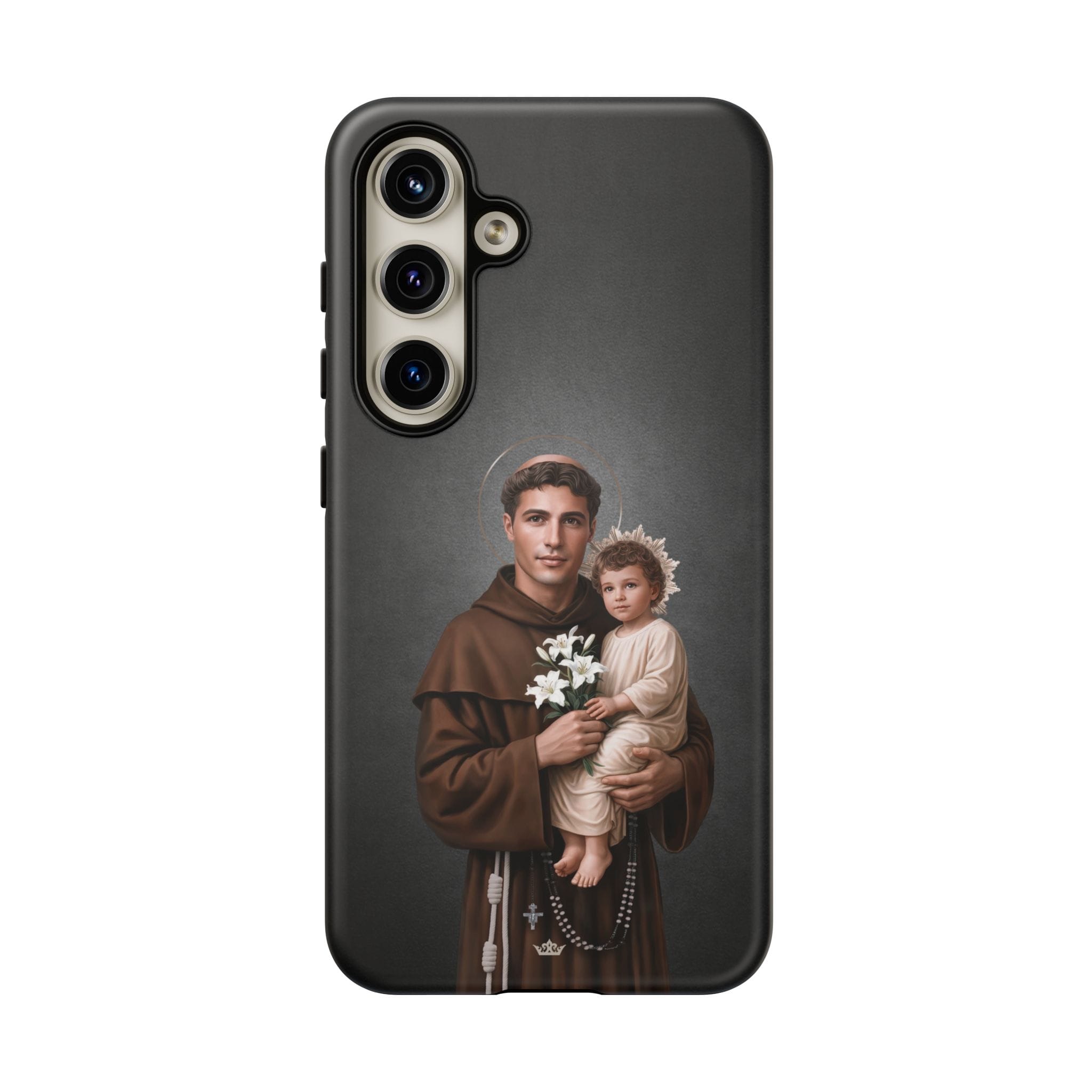 St. Anthony of Padua Hard Phone Case (Dark) Copyright VENXARA