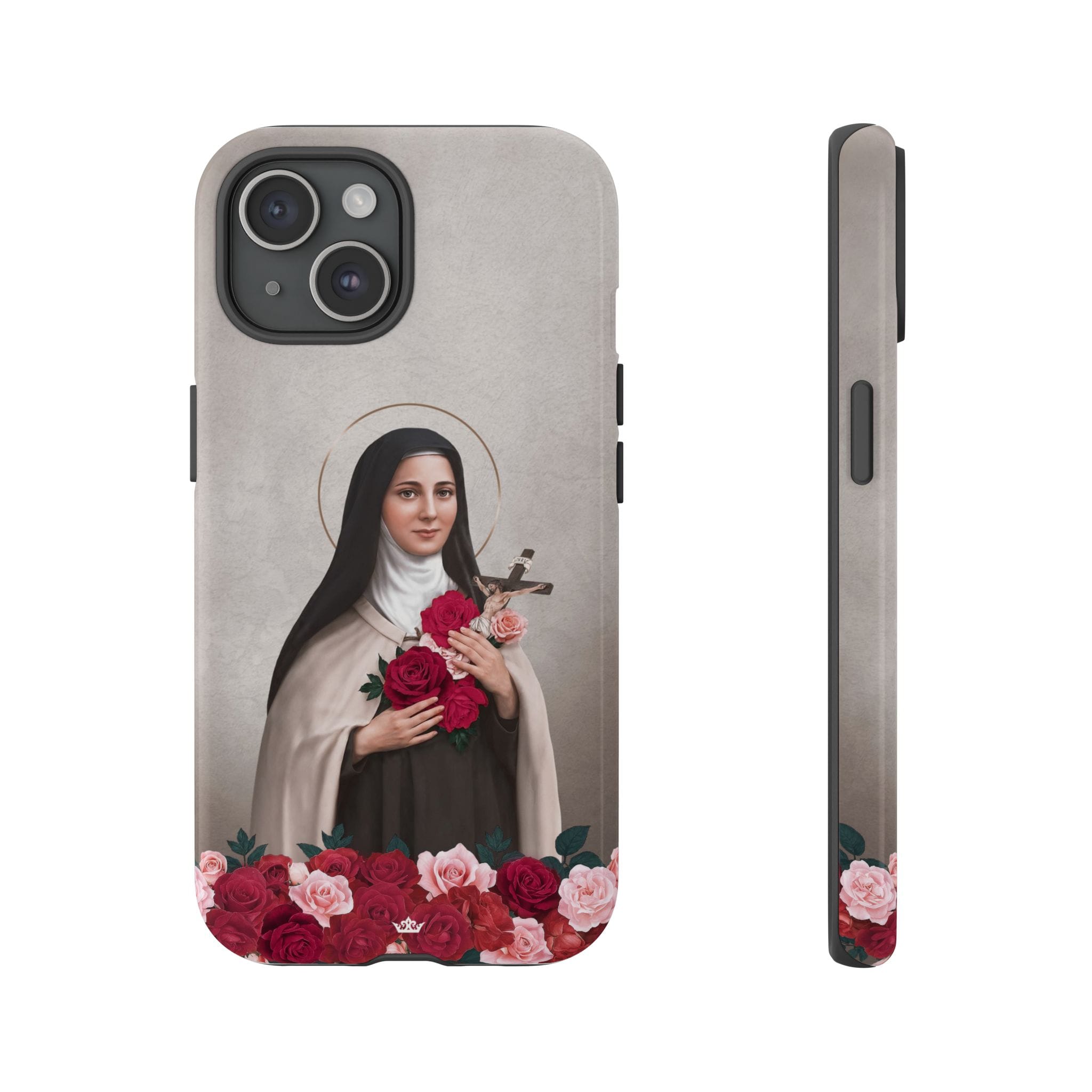 St. Therese of Lisieux Hard Phone Case (Light) Copyright VENXARA