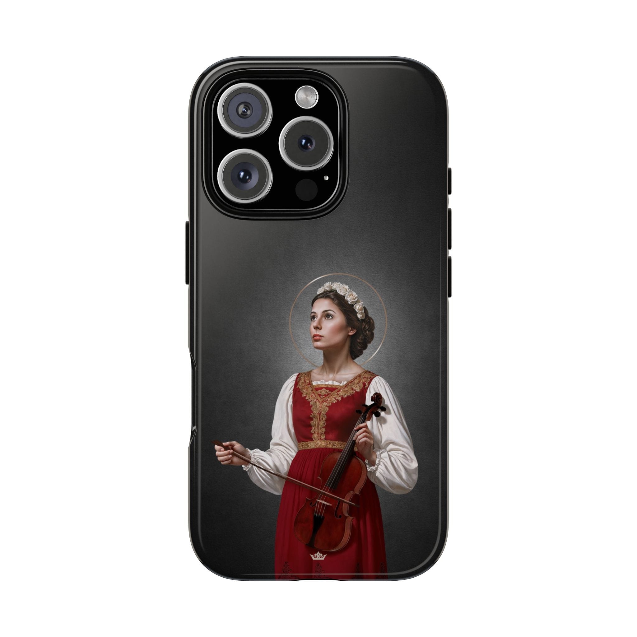 St. Cecilia Hard Phone Case (Dark) Copyright VENXARA