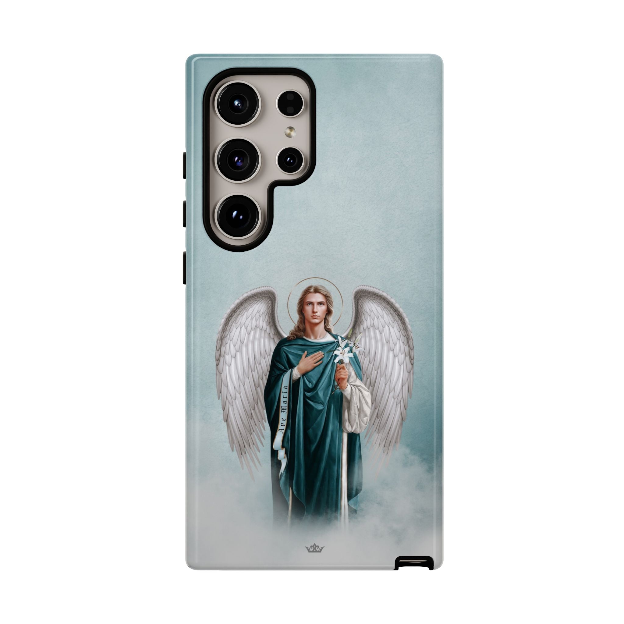 St. Gabriel the Archangel Hard Phone Case (Blue)