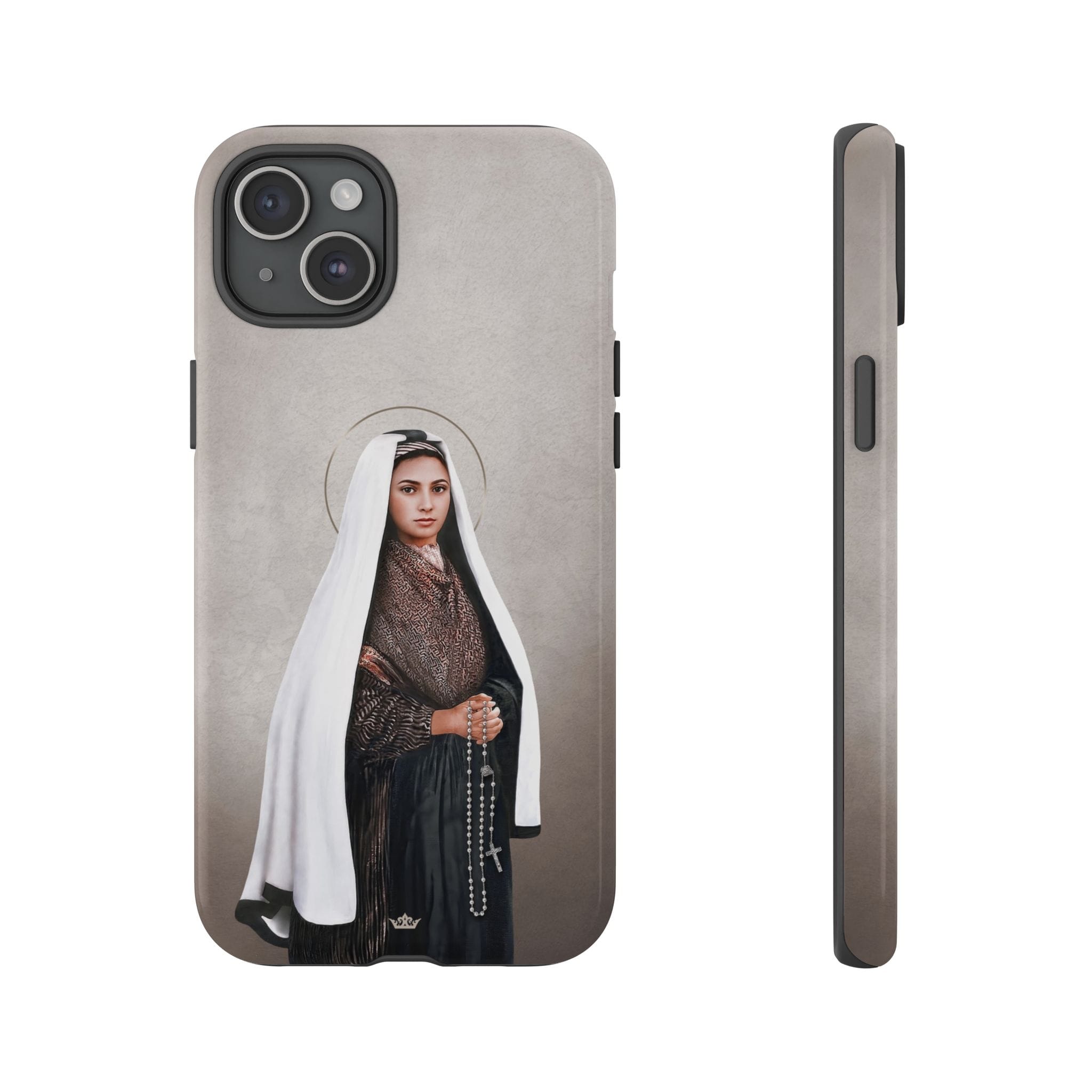 St. Bernadette Hard Phone Case (Light) Copyright VENXARA