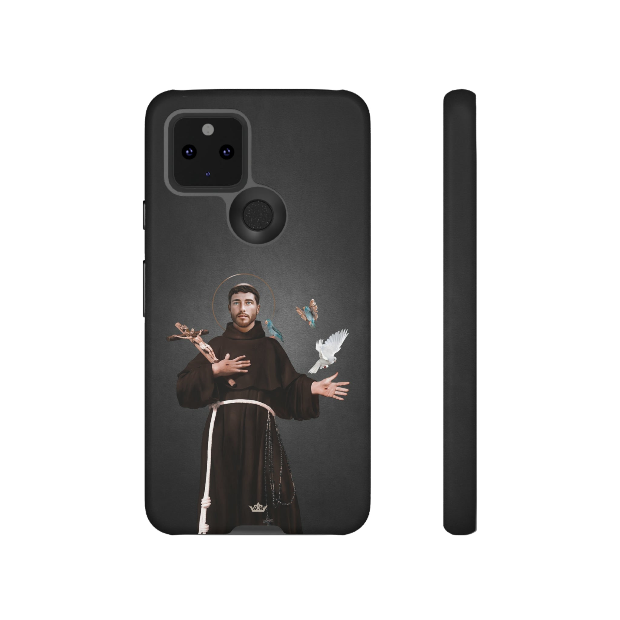St. Francis of Assisi Hard Phone Case (Dark)