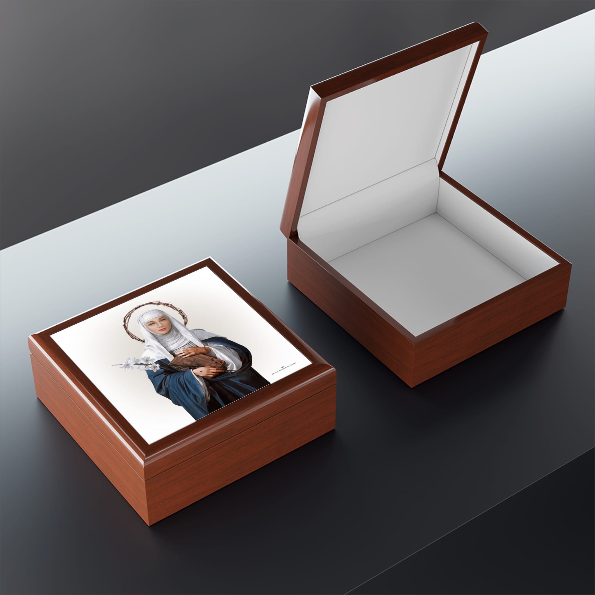 St. Catherine of Siena Keepsake Box Copyright VENXARA
