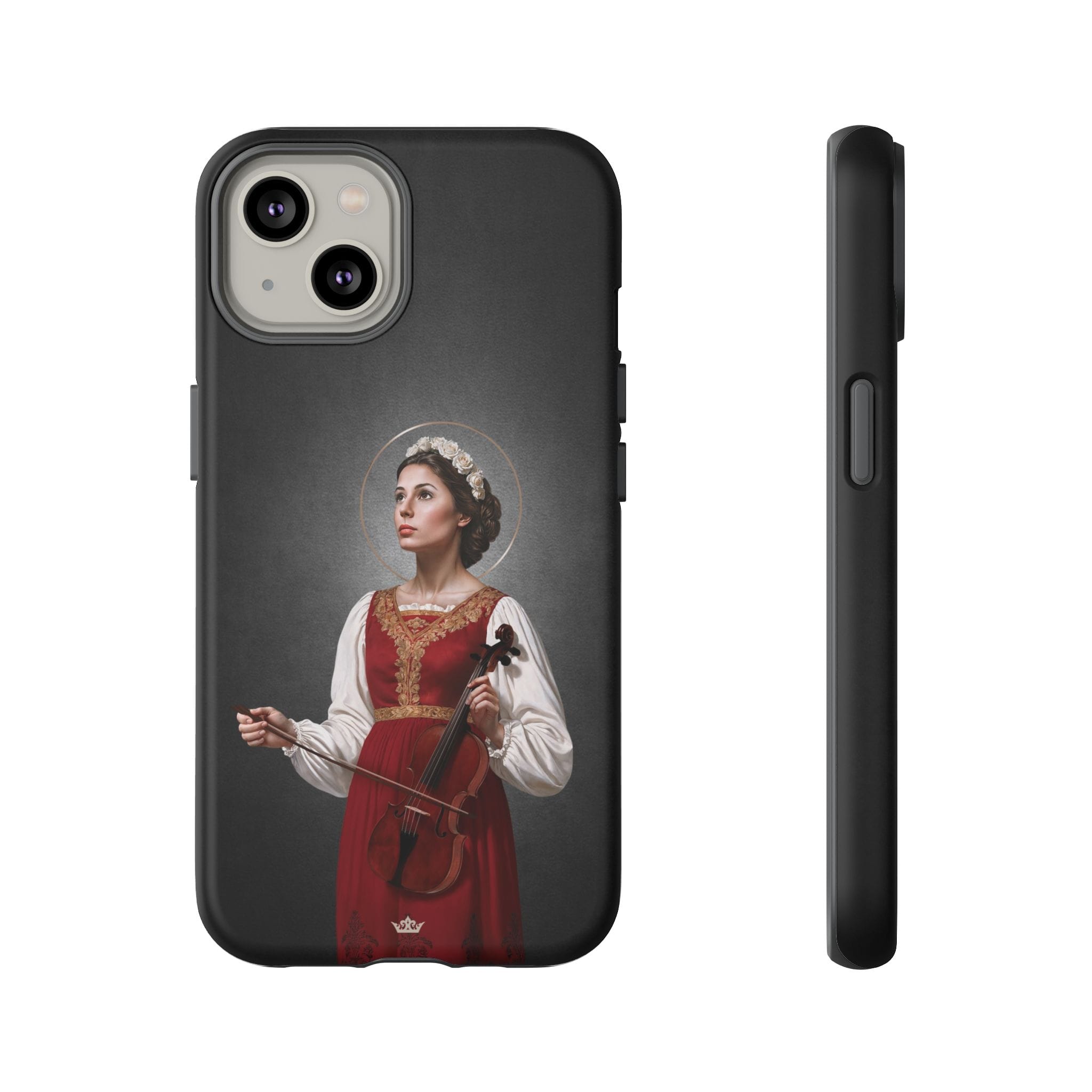 St. Cecilia Hard Phone Case (Dark) Copyright VENXARA