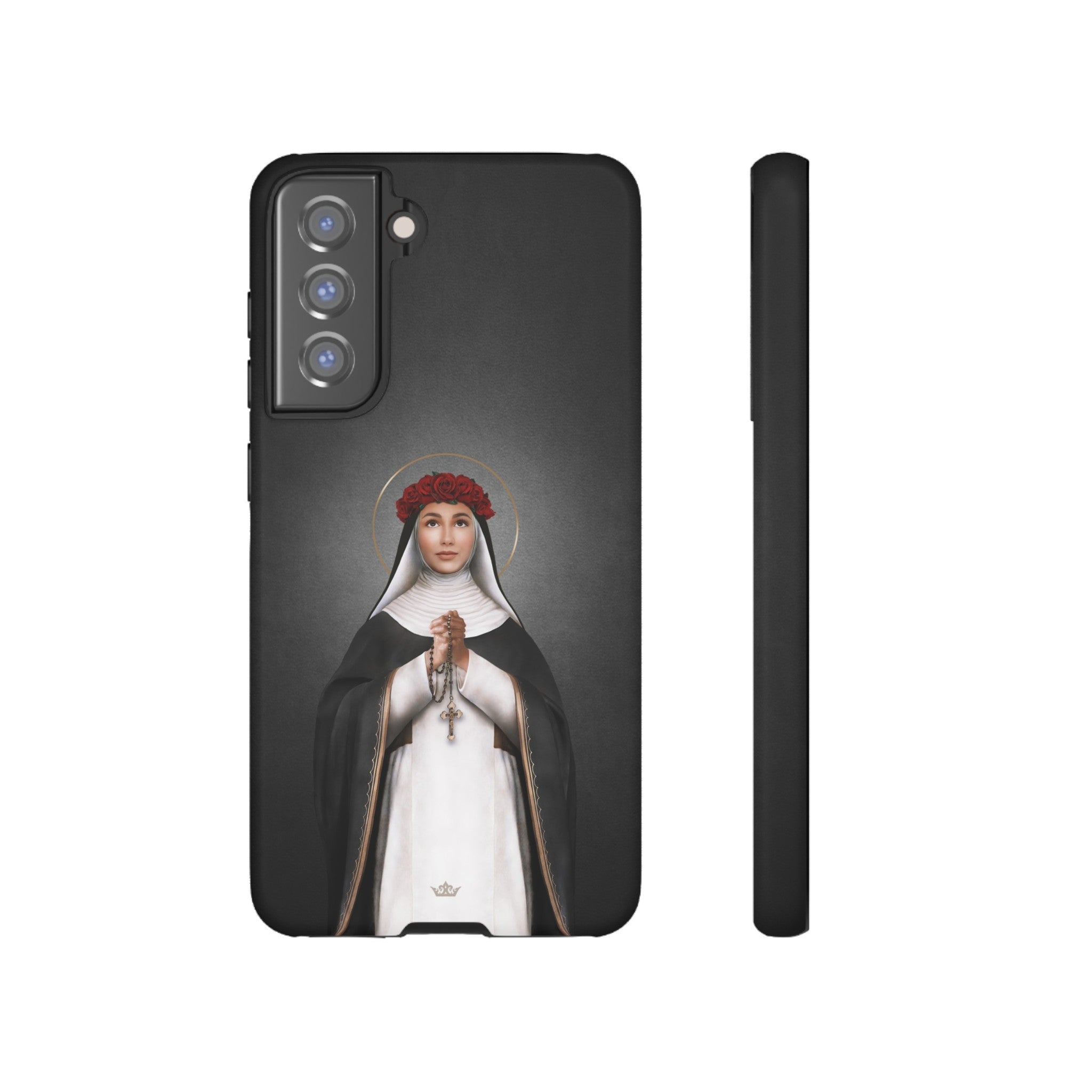 St. Rose of Lima Hard Phone Case (Dark)