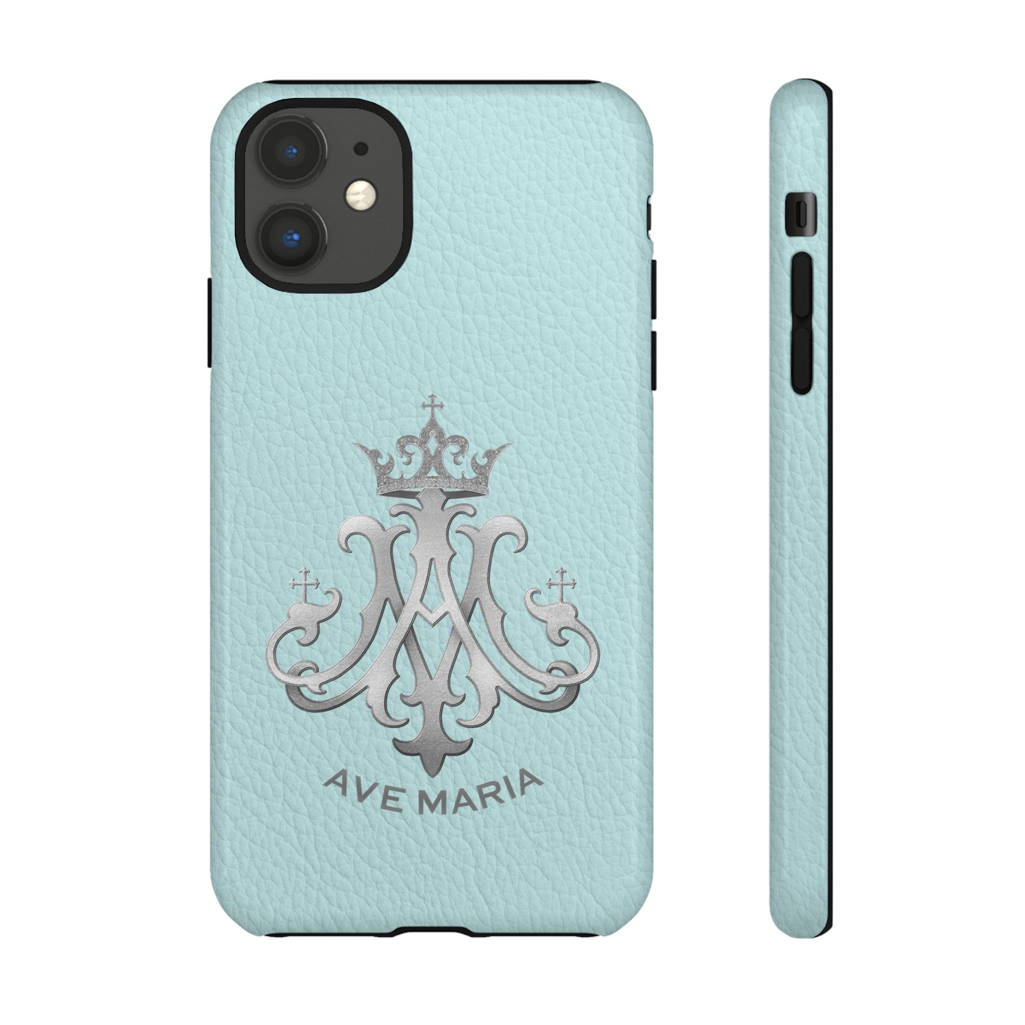 Ave Maria Hard Phone Case (Heavenly Blue)