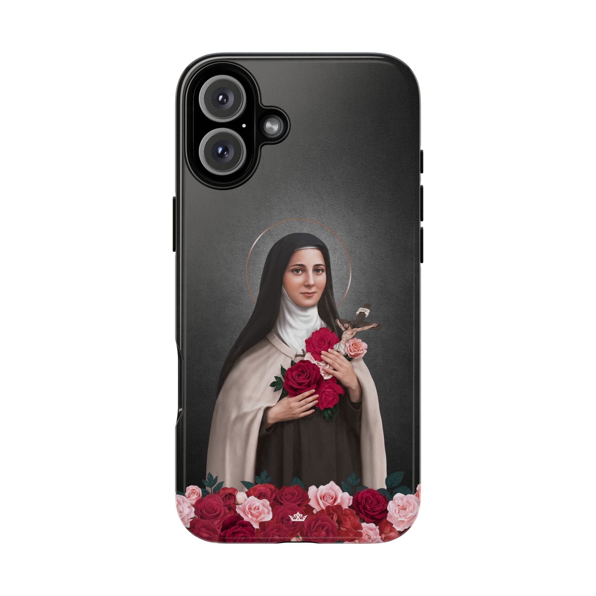 St. Therese of Lisieux Hard Phone Case (Dark) Copyright VENXARA
