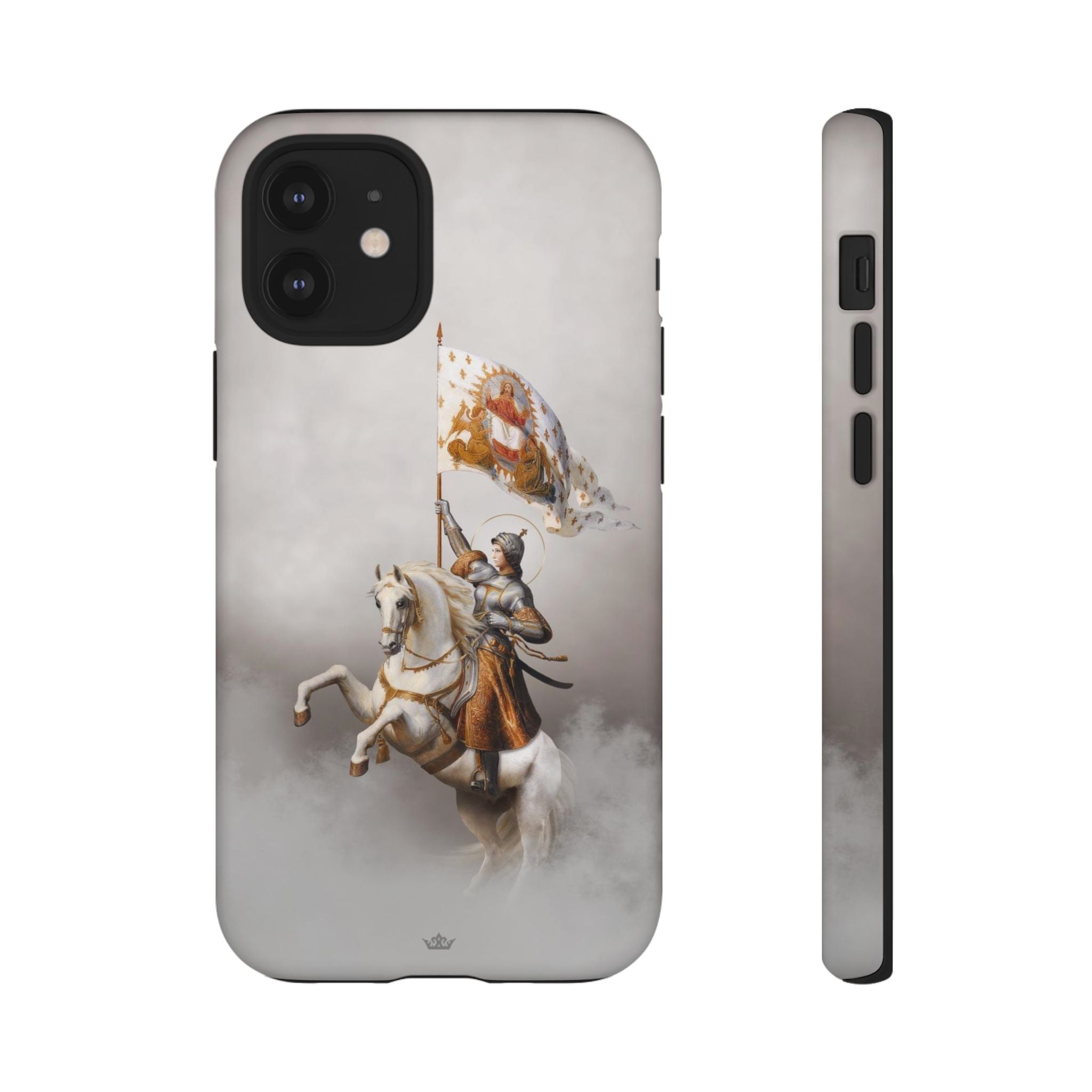 St. Joan of Arc in Battle Hard Phone Case (Light)