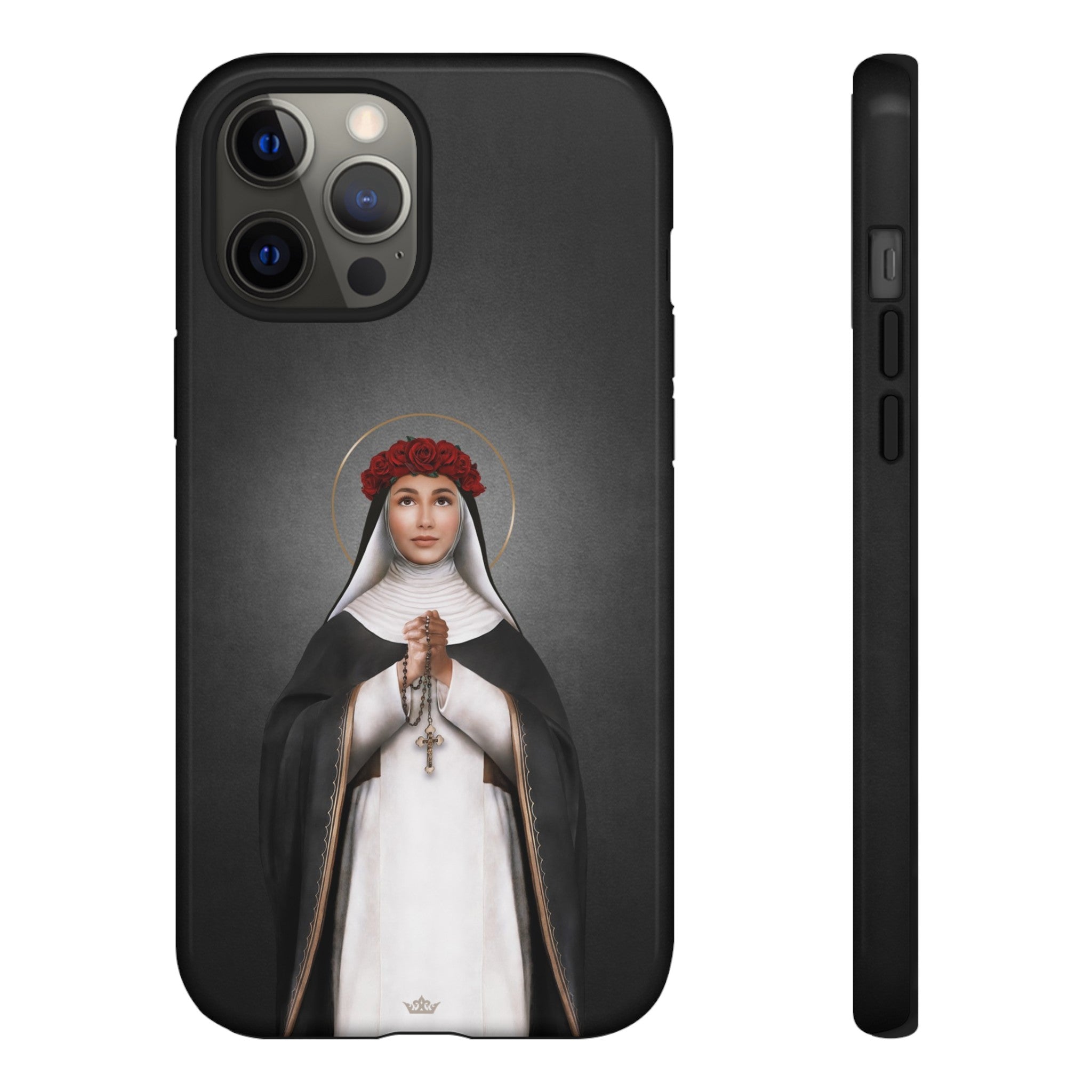 St. Rose of Lima Hard Phone Case (Dark)