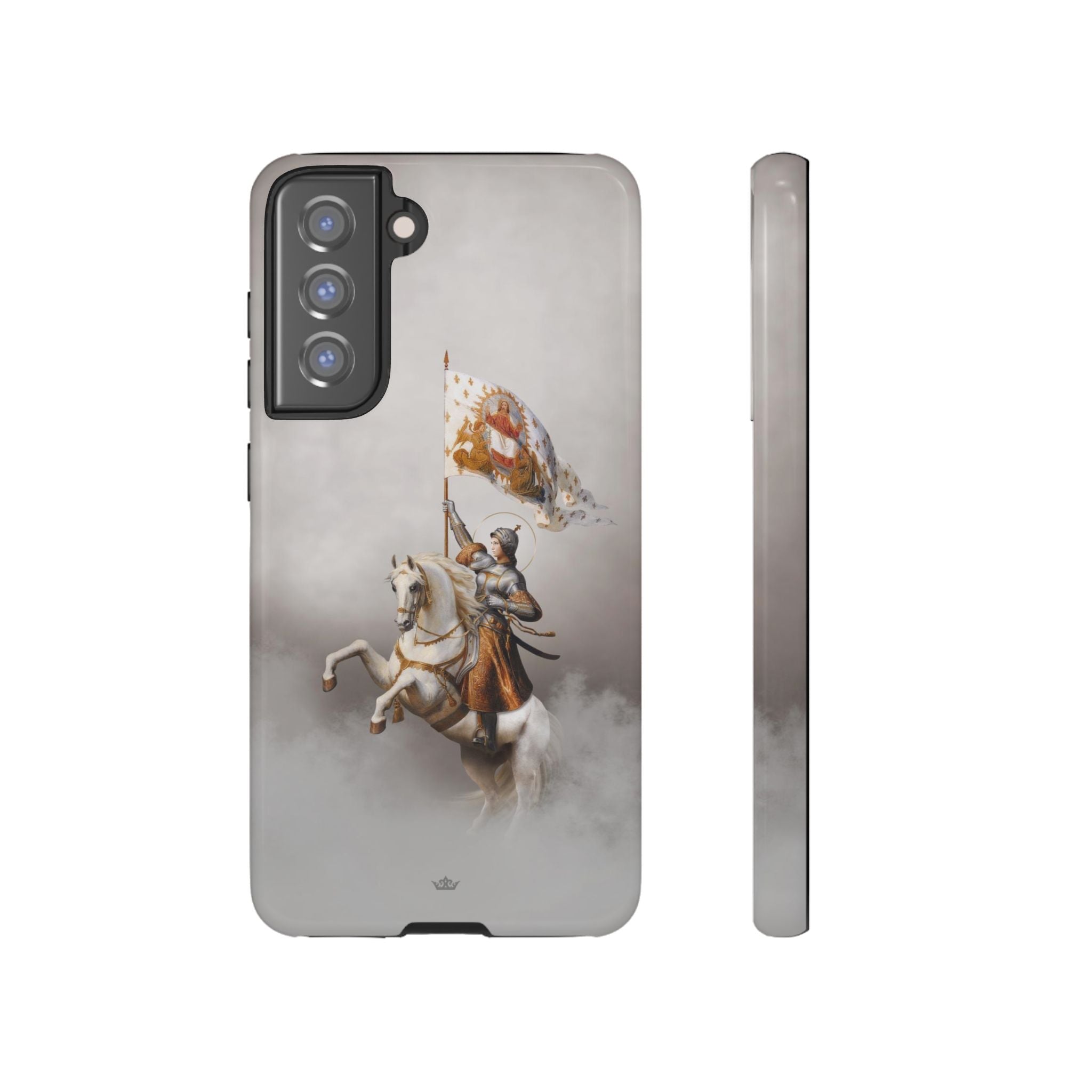 St. Joan of Arc in Battle Hard Phone Case (Light)