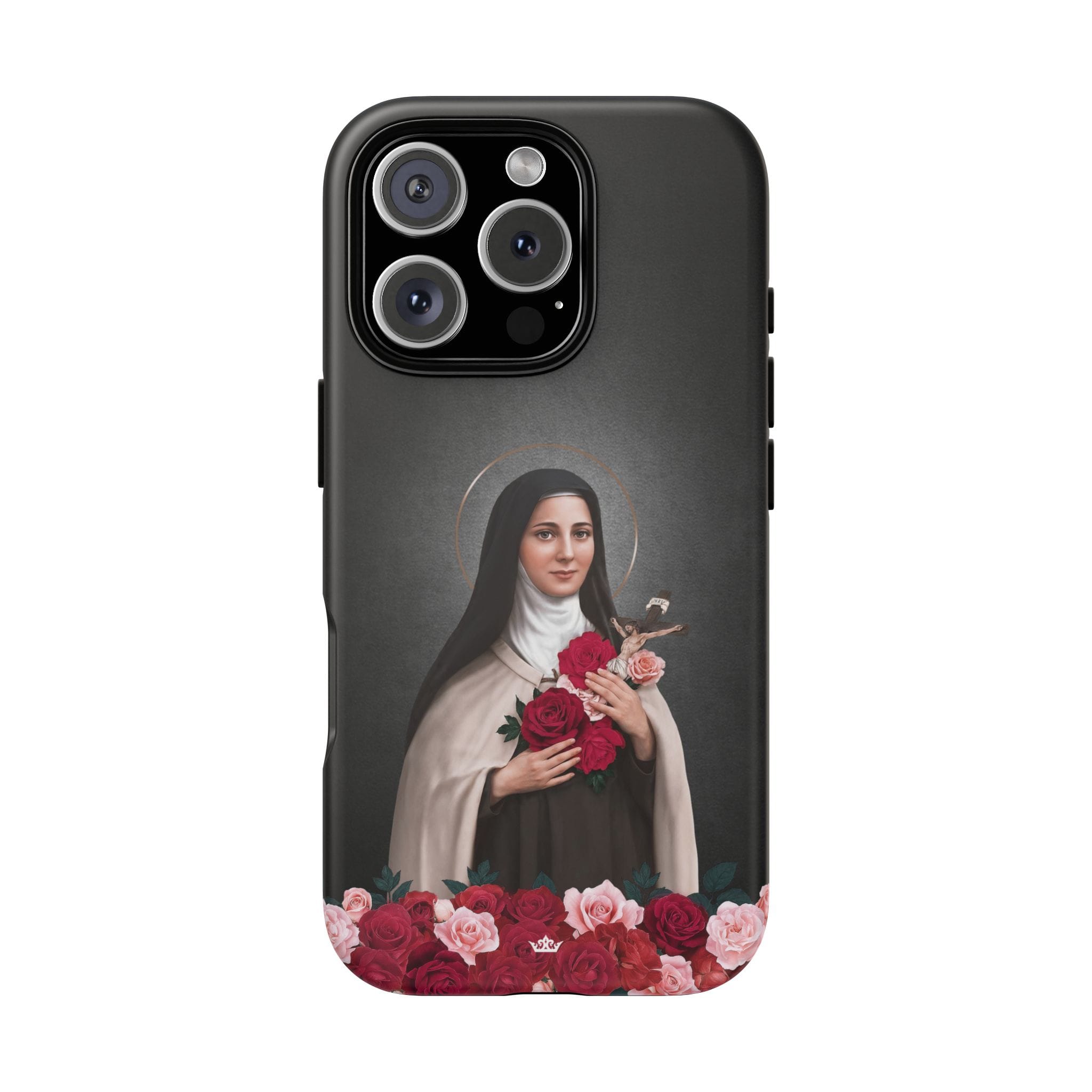 St. Therese of Lisieux Hard Phone Case (Dark) Copyright VENXARA