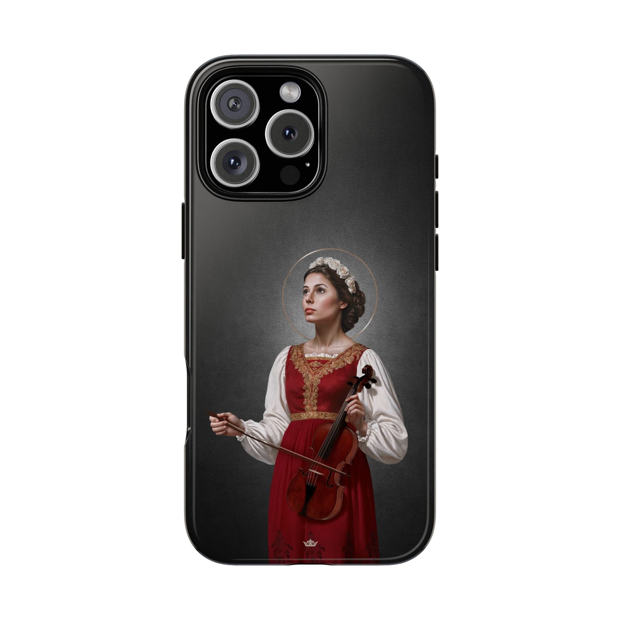 St. Cecilia Hard Phone Case (Dark) Copyright VENXARA