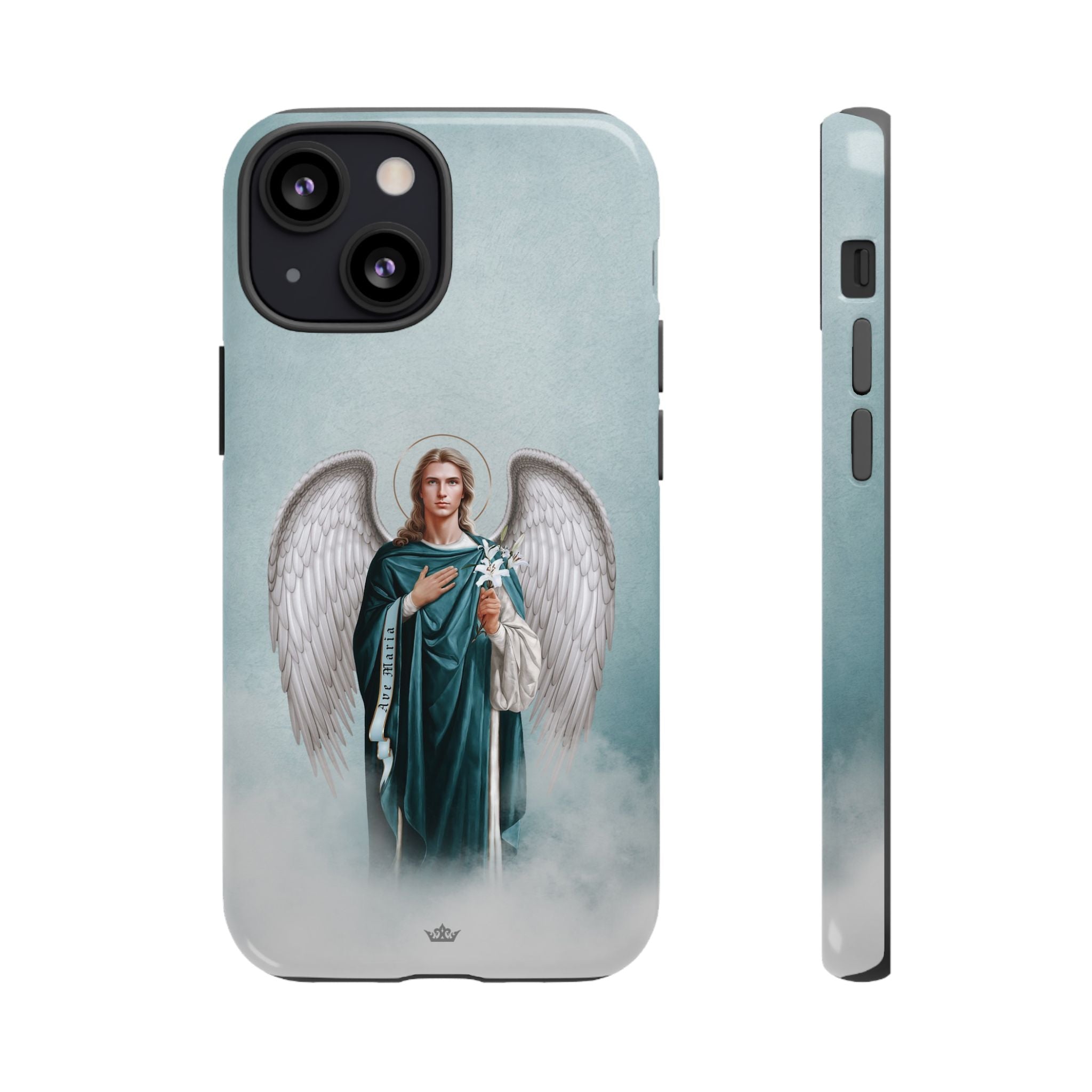 St. Gabriel the Archangel Hard Phone Case (Blue)