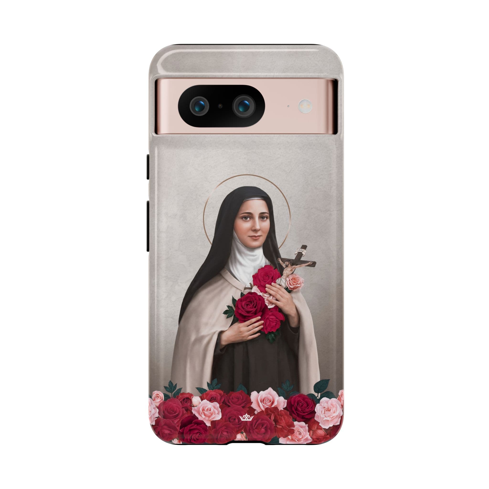 St. Therese of Lisieux Hard Phone Case (Light) Copyright VENXARA