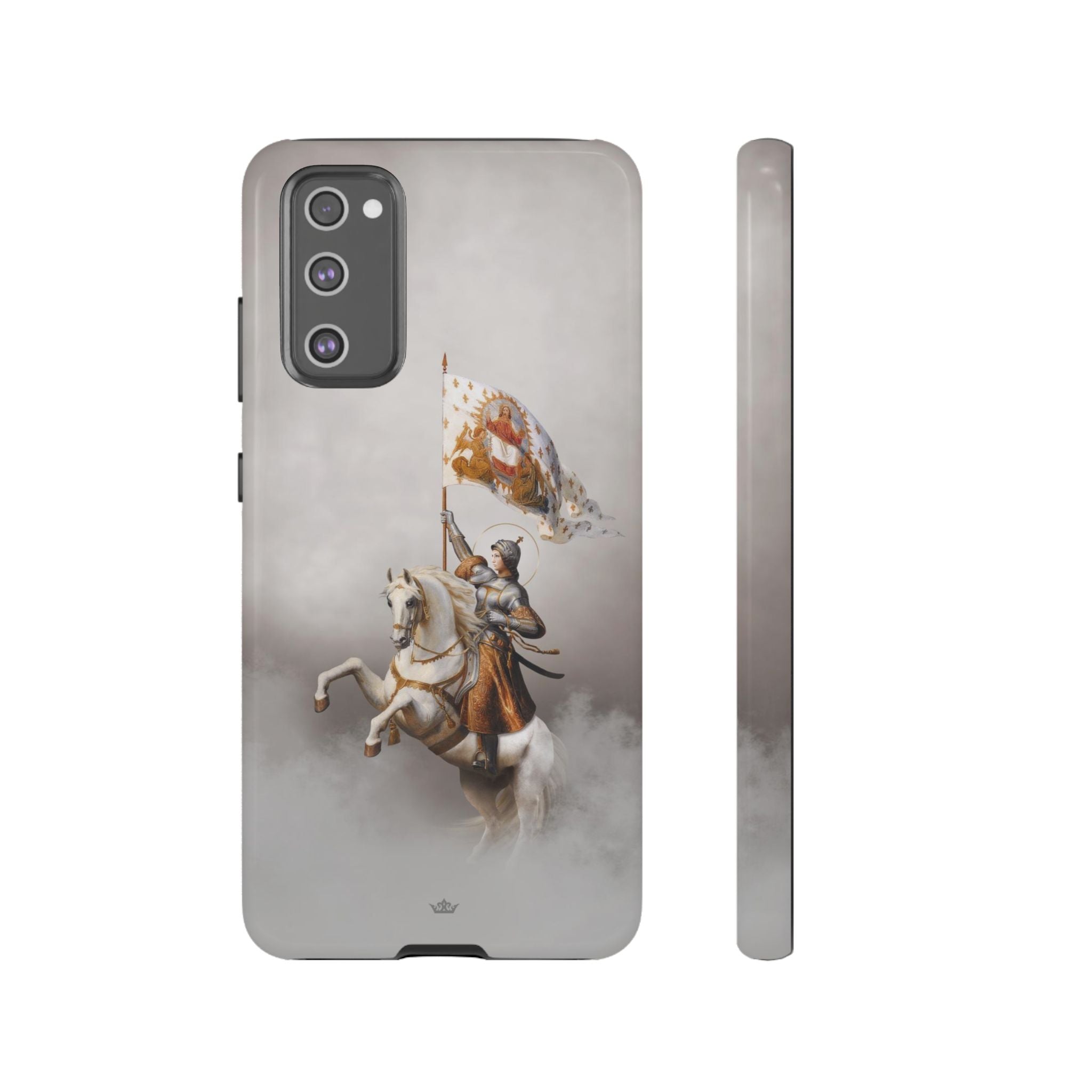 St. Joan of Arc in Battle Hard Phone Case (Light)