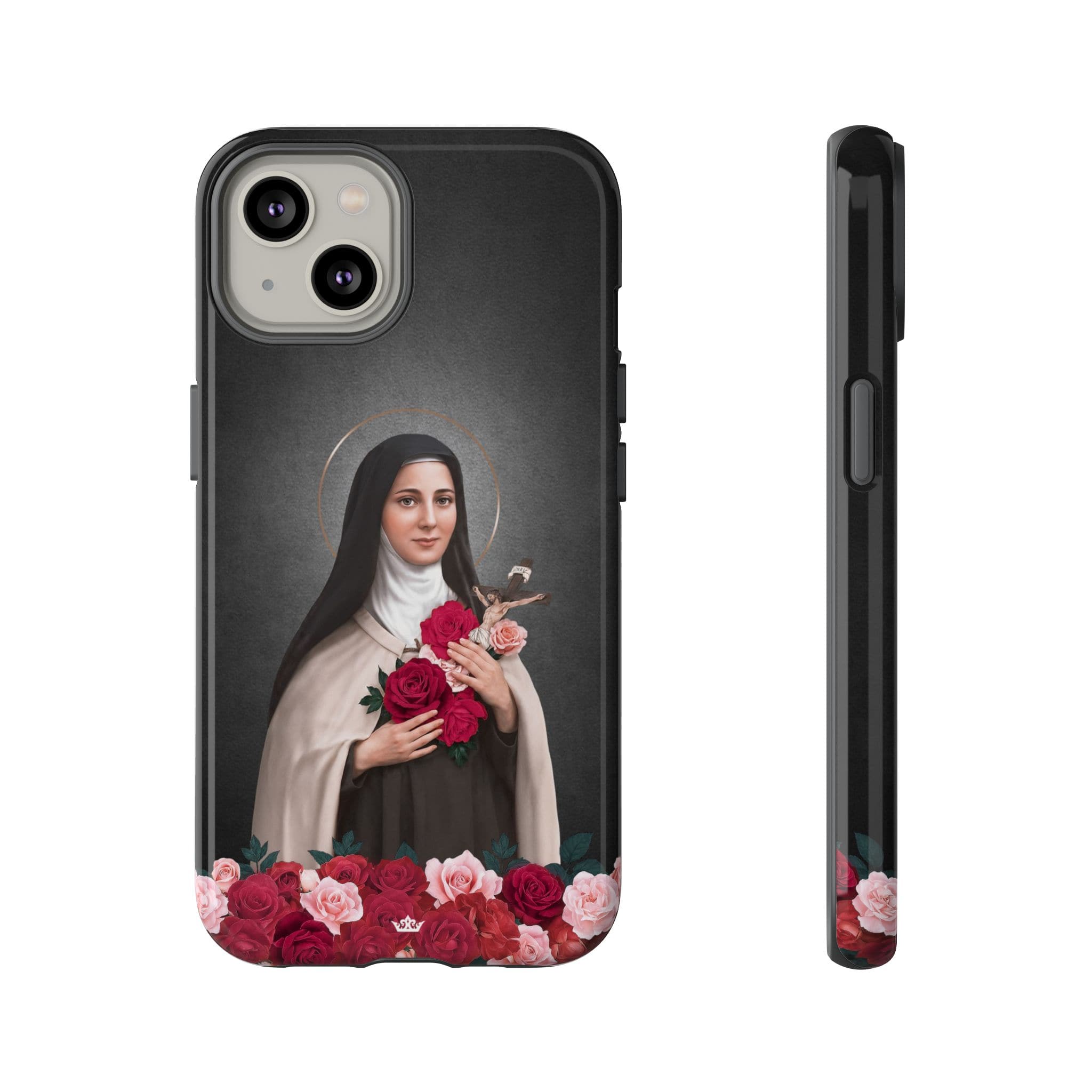 St. Therese of Lisieux Hard Phone Case (Dark) Copyright VENXARA