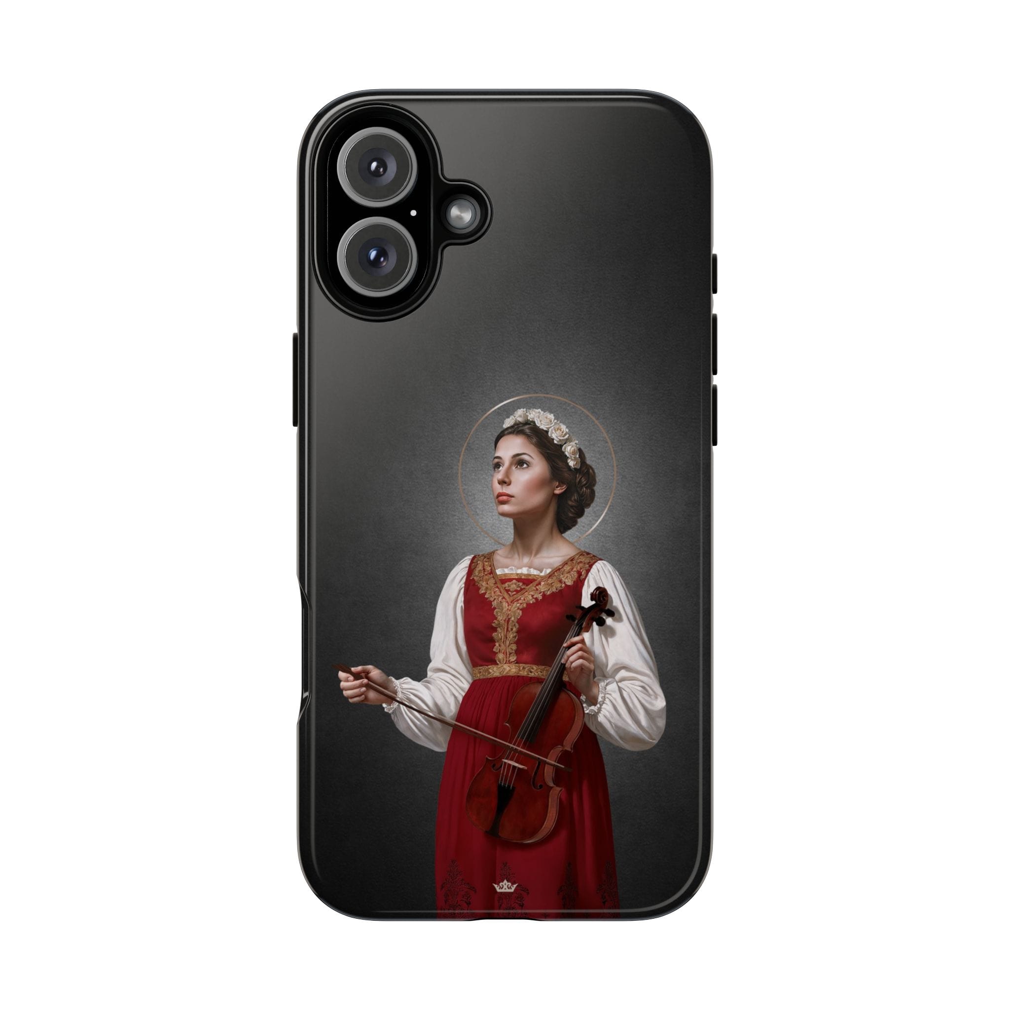 St. Cecilia Hard Phone Case (Dark) Copyright VENXARA