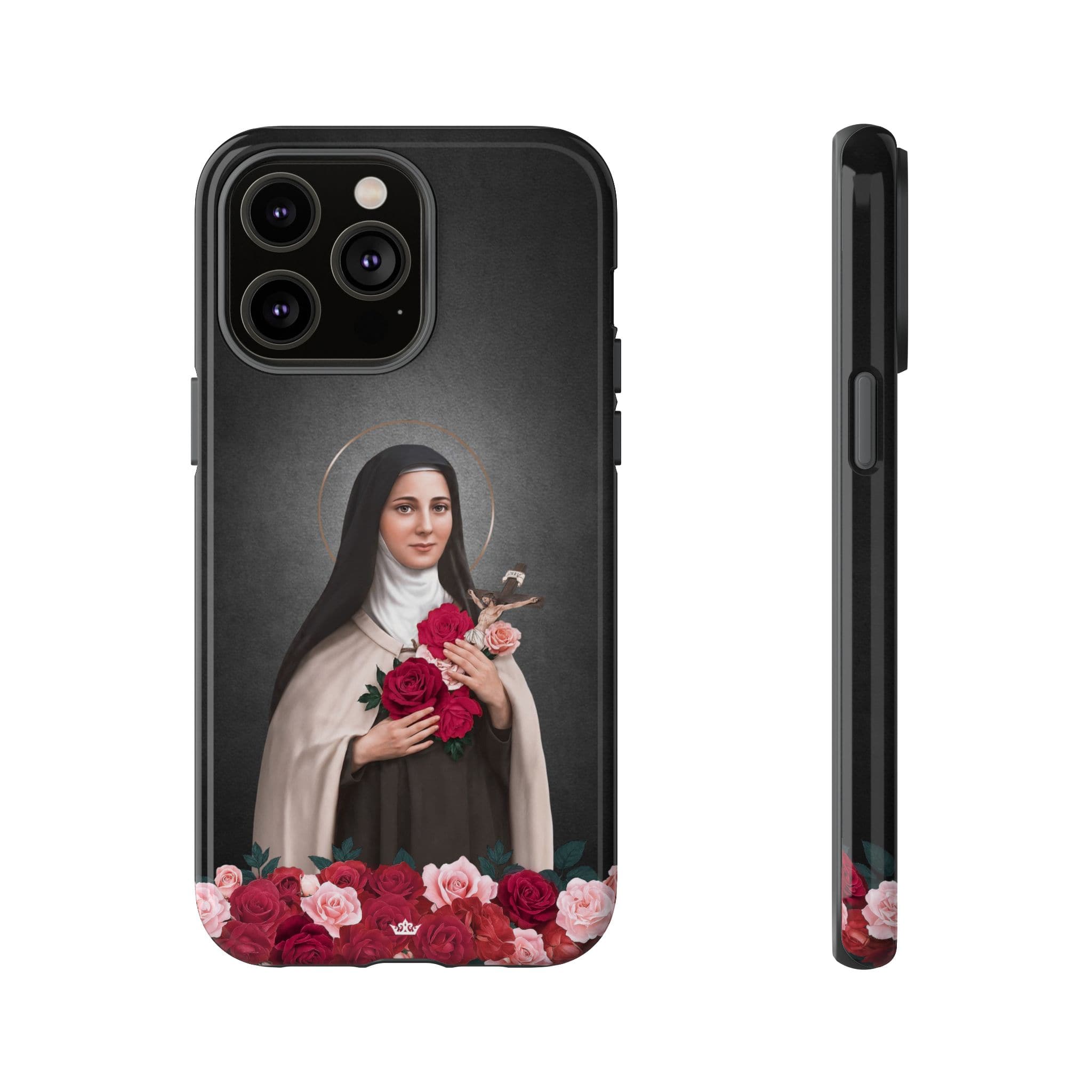 St. Therese of Lisieux Hard Phone Case (Dark) Copyright VENXARA