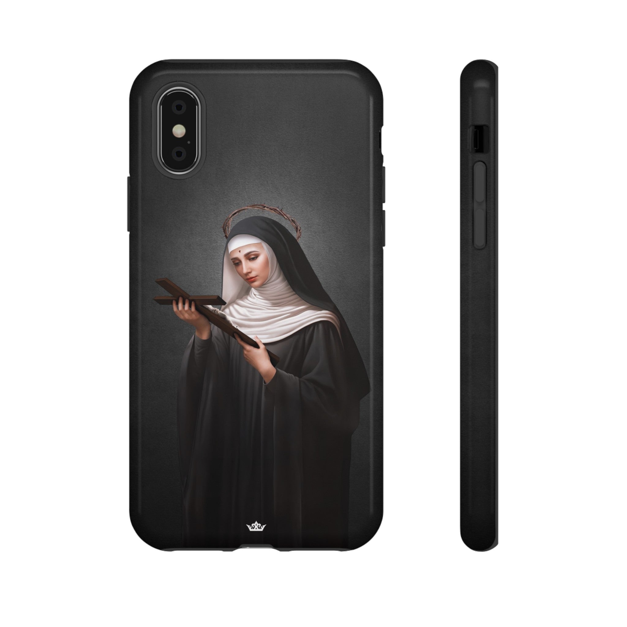 St. Rita of Cascia Hard Phone Case (Dark)