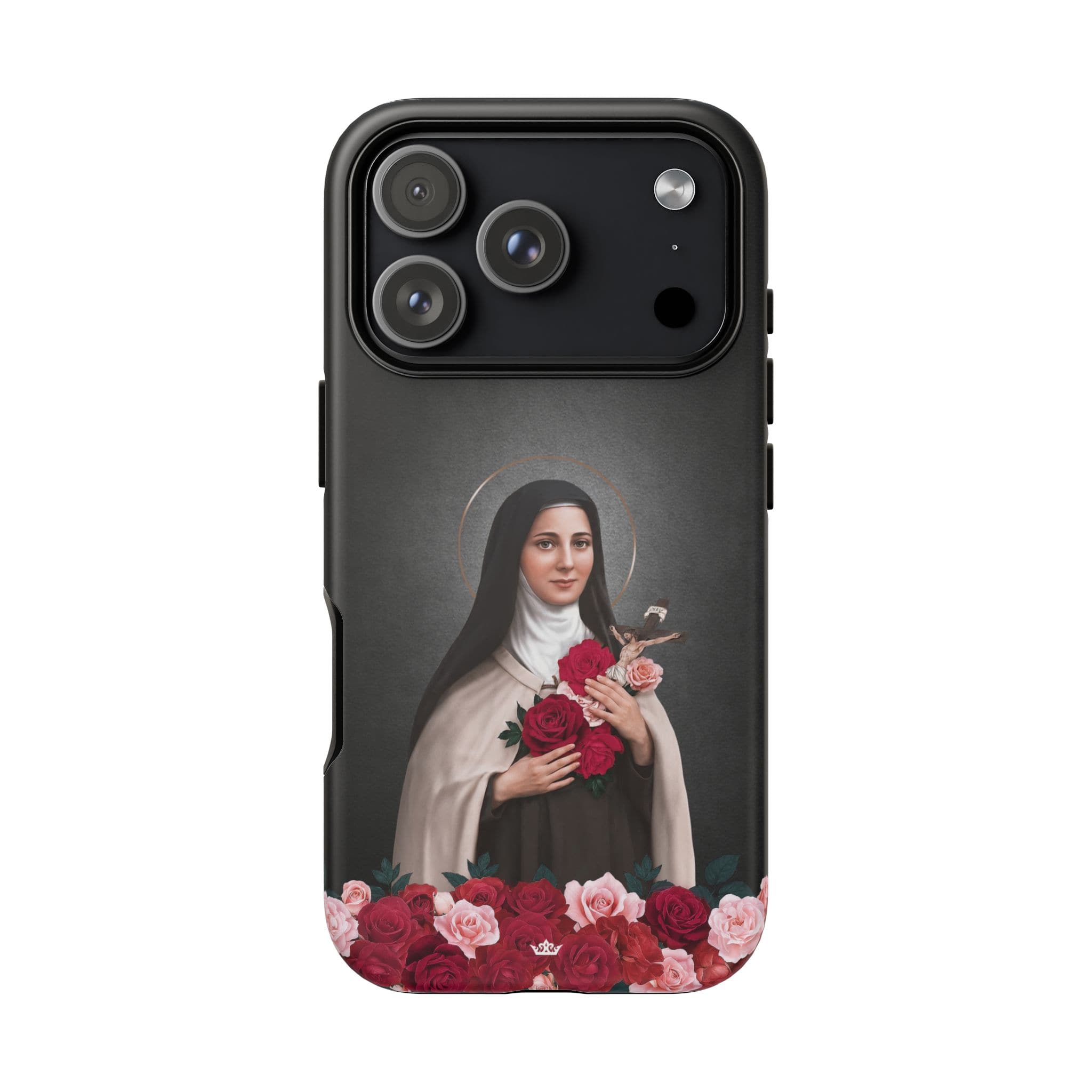 St. Therese of Lisieux Hard Phone Case (Dark) Copyright VENXARA