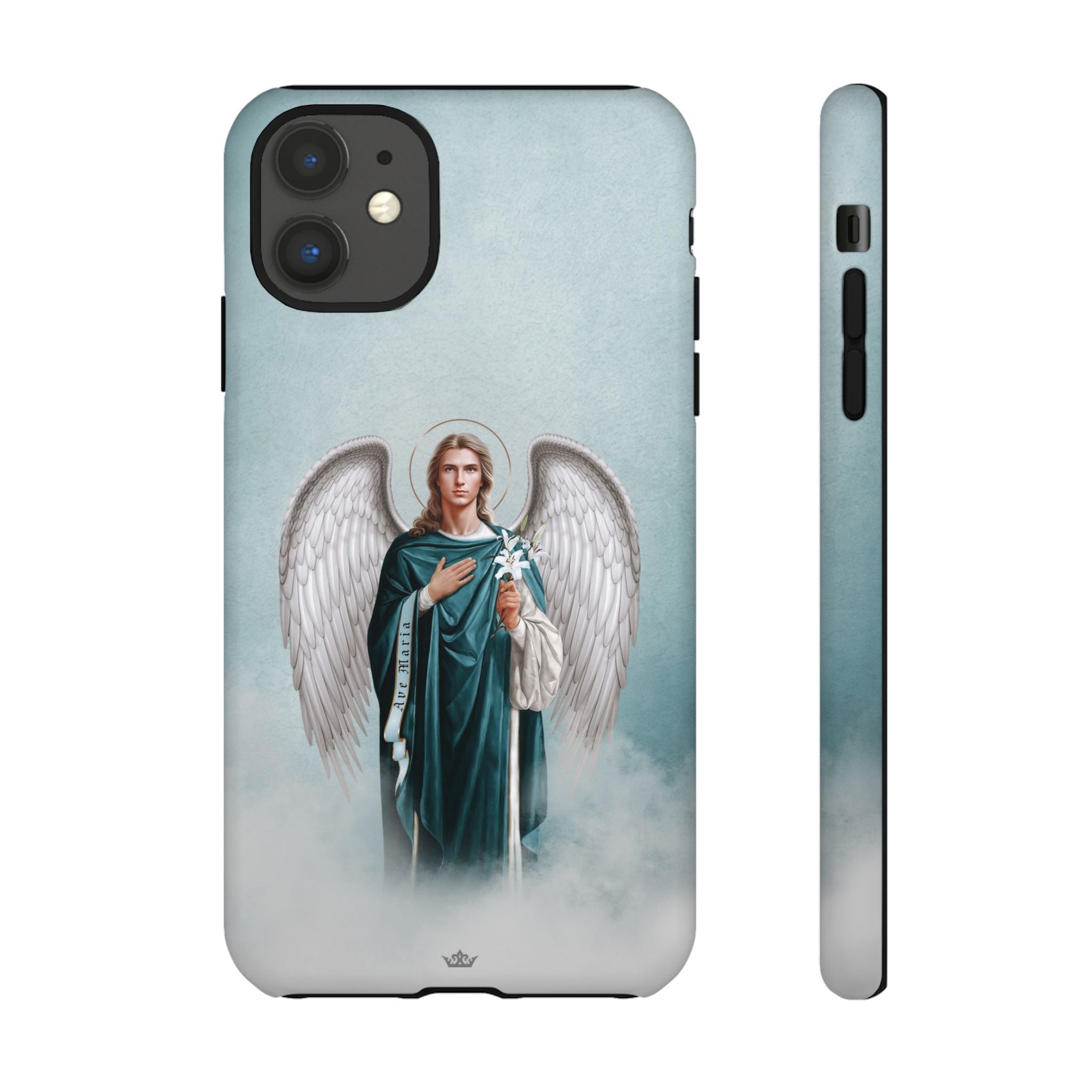 St. Gabriel the Archangel Hard Phone Case (Blue)