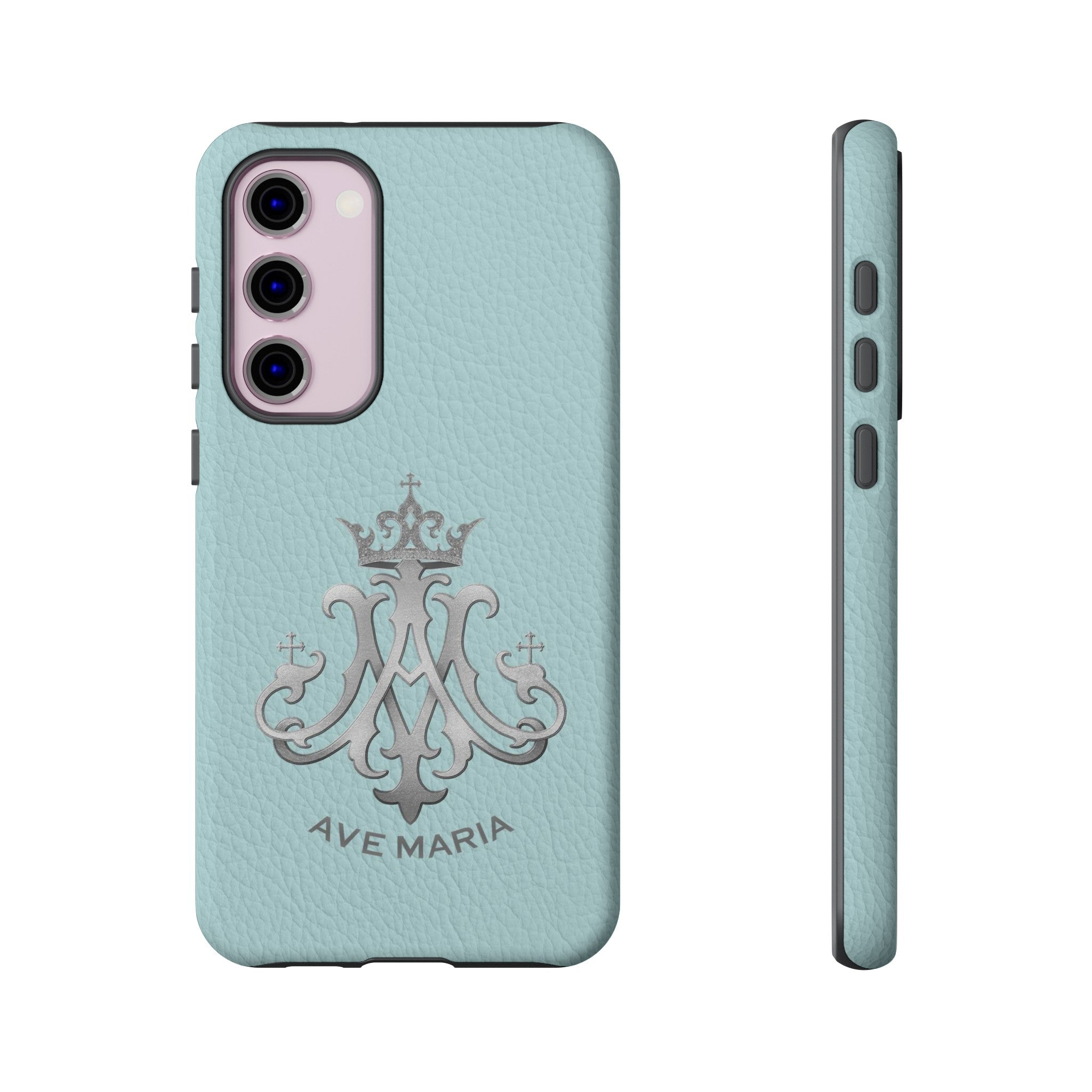 Ave Maria Hard Phone Case (Heavenly Blue)
