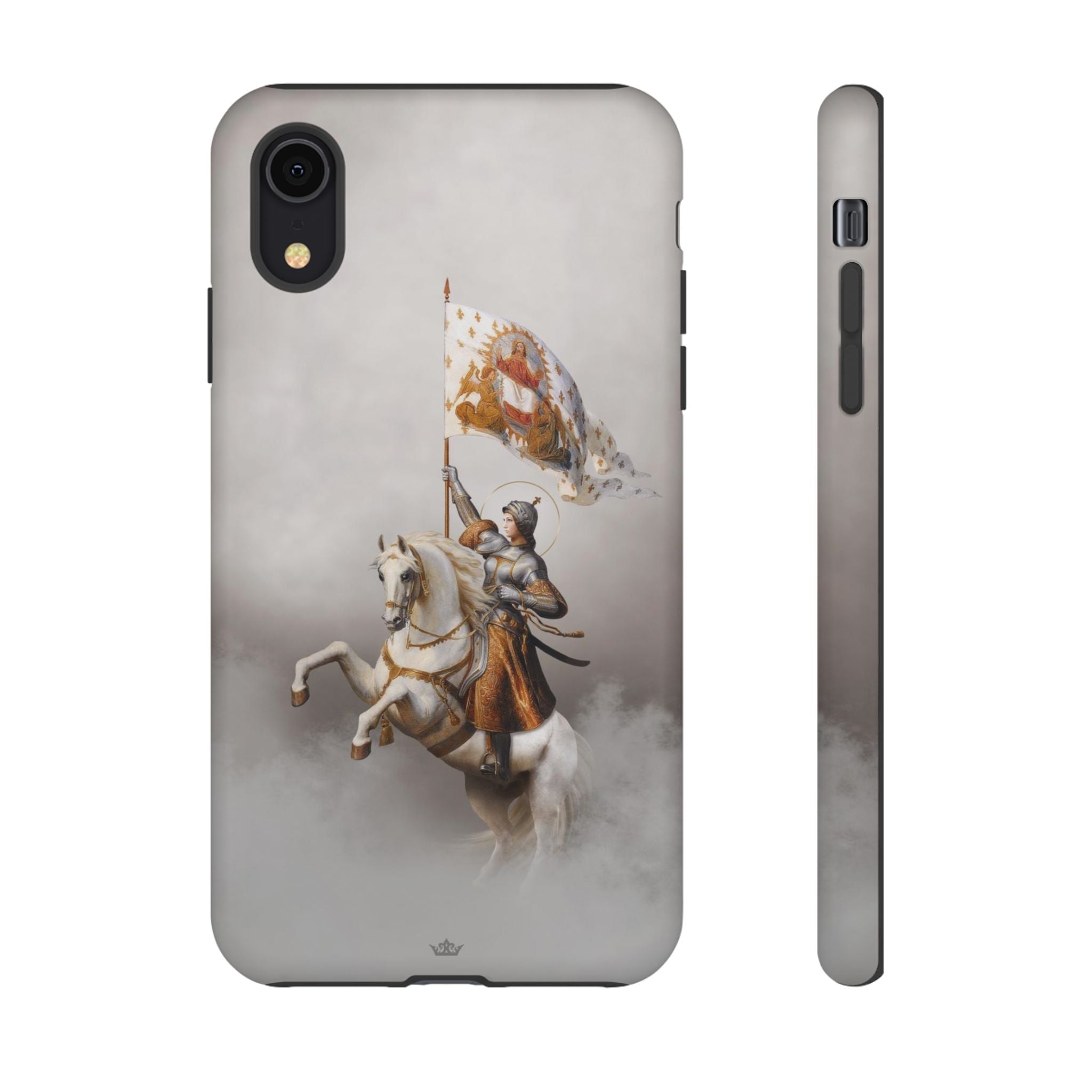 St. Joan of Arc in Battle Hard Phone Case (Light)