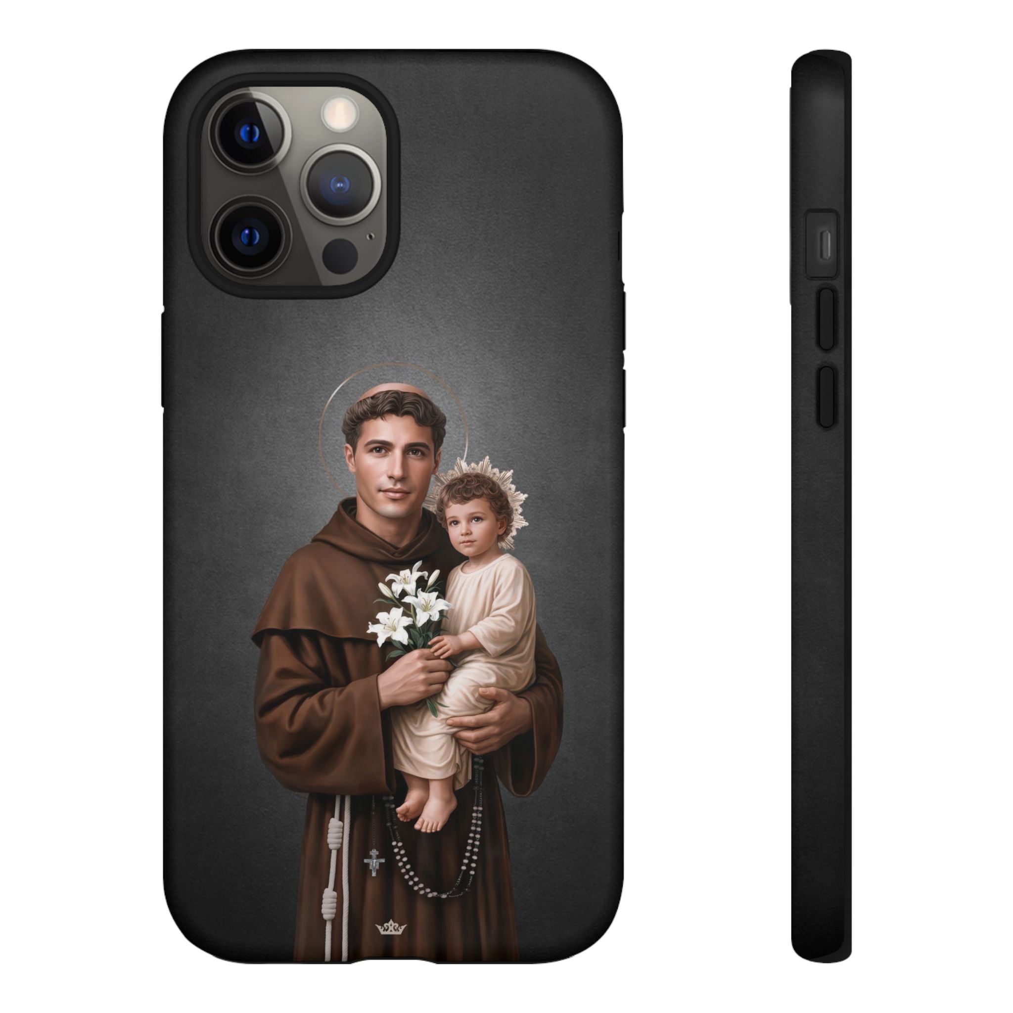 St. Anthony of Padua Hard Phone Case (Dark)
