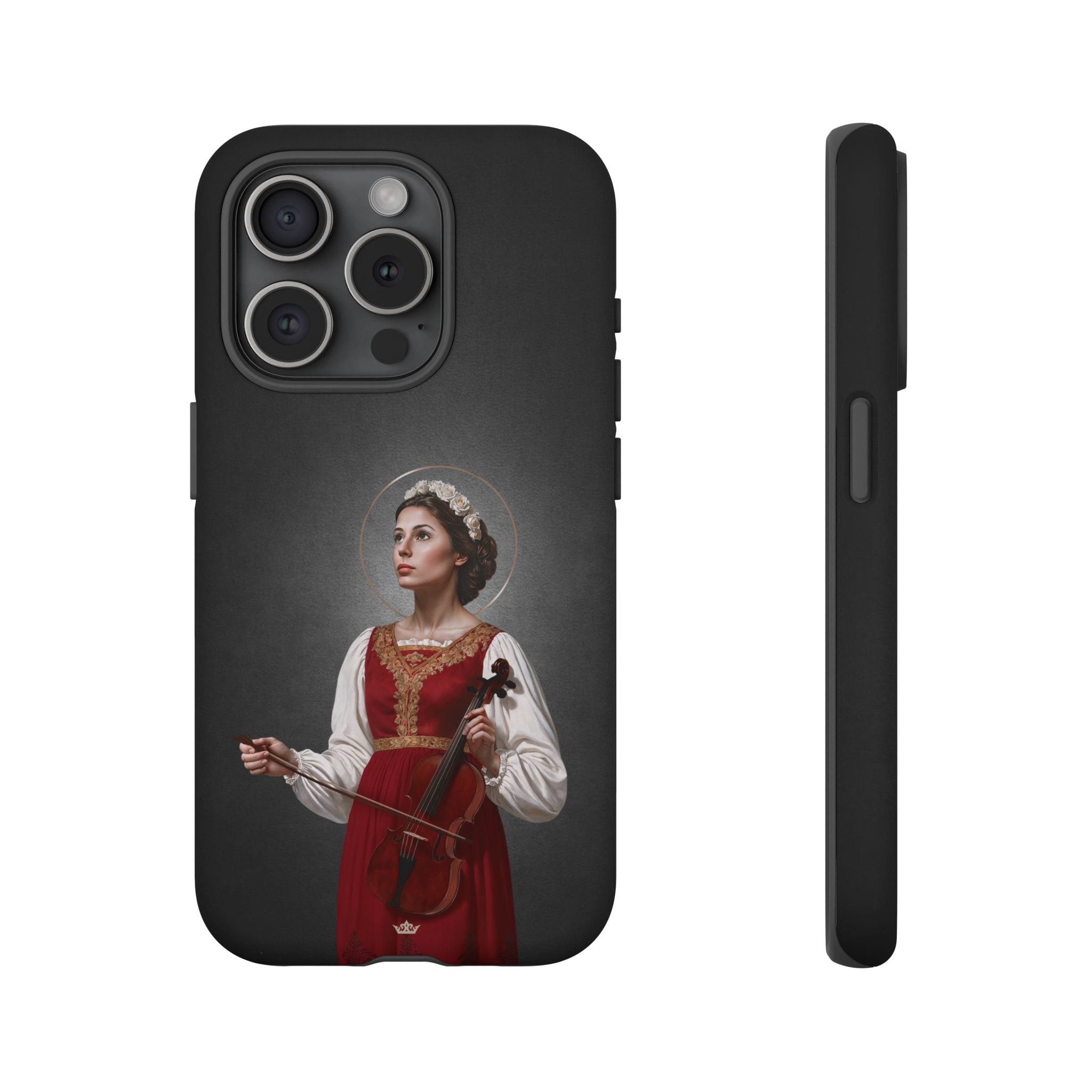 St. Cecilia Hard Phone Case (Dark) Copyright VENXARA