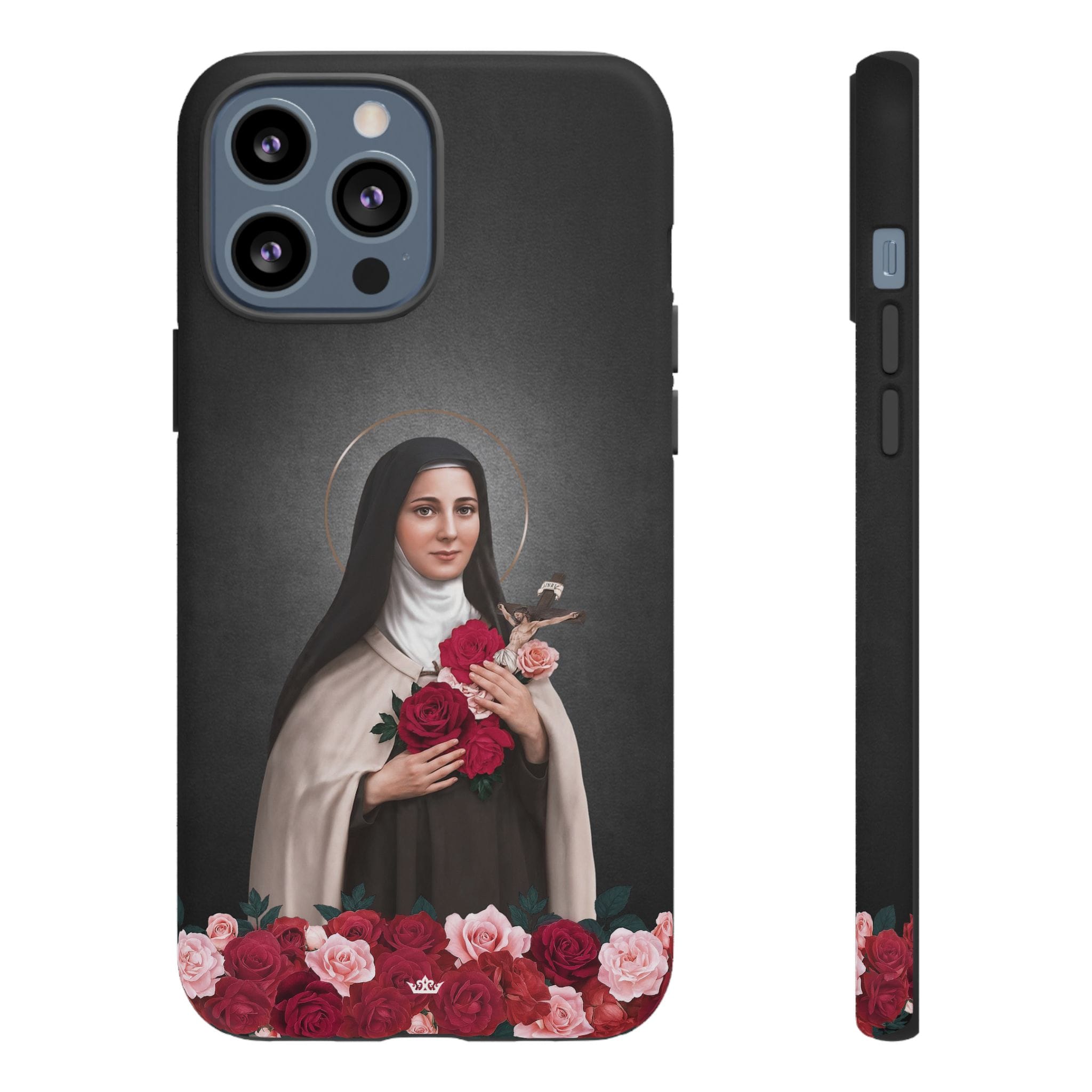 St. Therese of Lisieux Hard Phone Case (Dark) Copyright VENXARA