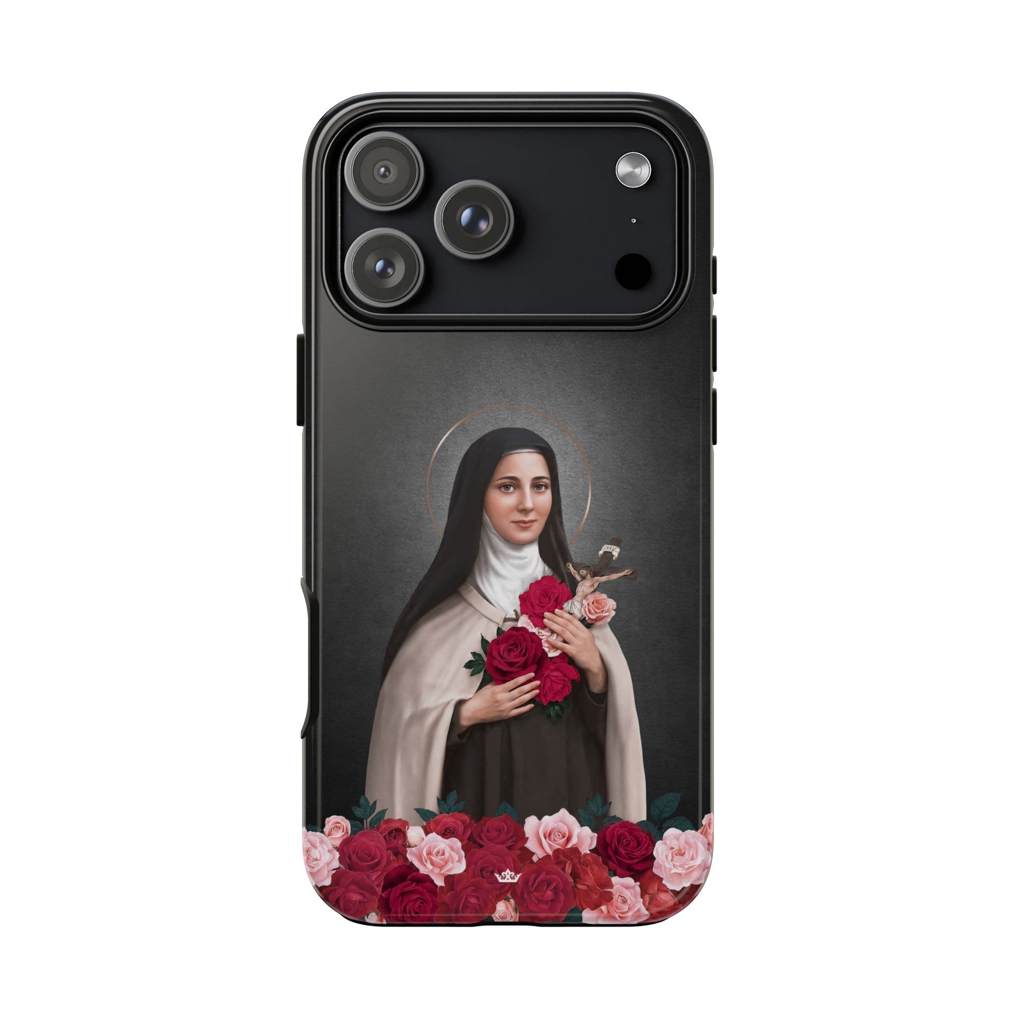 St. Therese of Lisieux Hard Phone Case (Dark) Copyright VENXARA