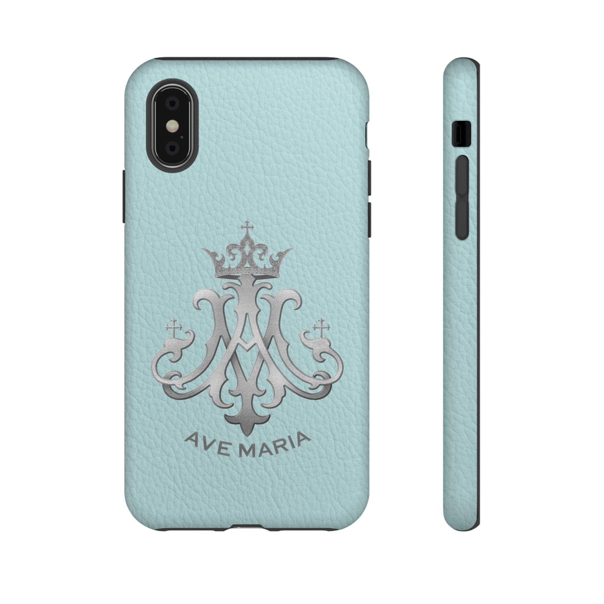 Ave Maria Hard Phone Case (Heavenly Blue)