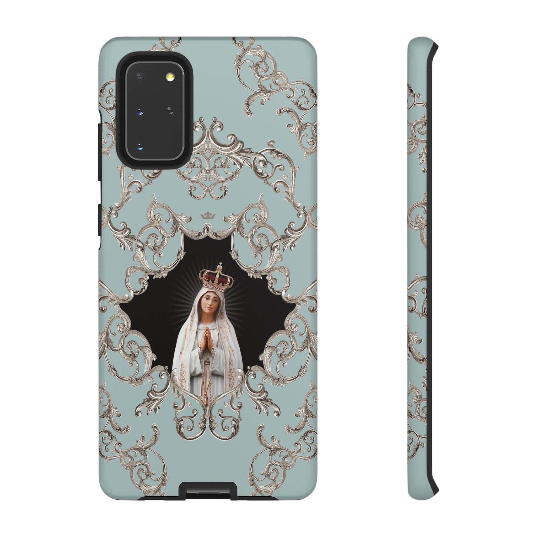Our Lady of Fatima Hard Phone Case (Baroque Blue)