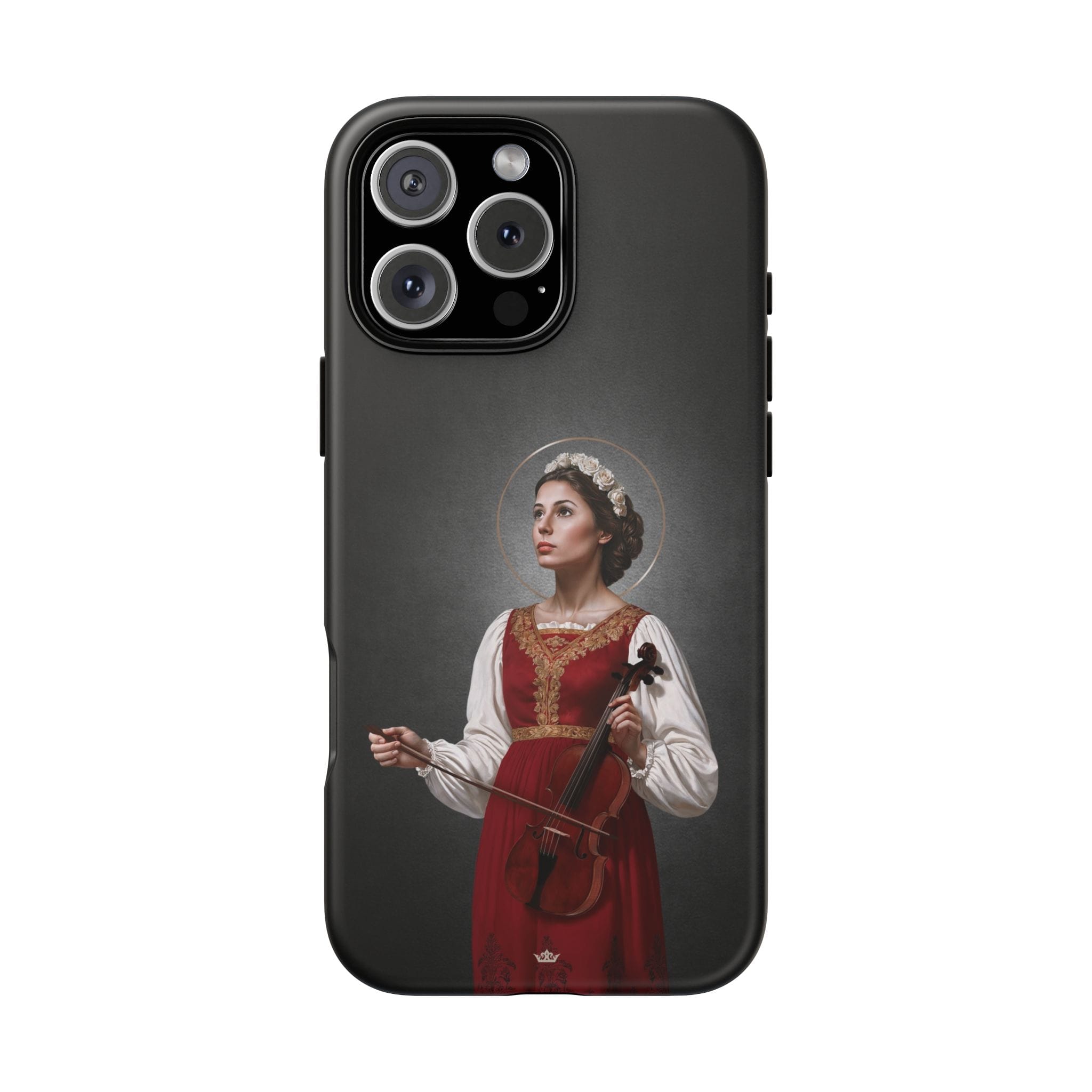 St. Cecilia Hard Phone Case (Dark) Copyright VENXARA