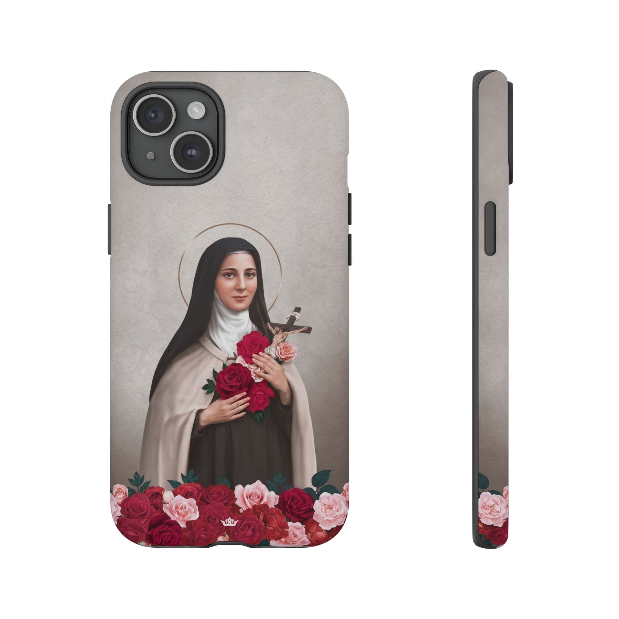 St. Therese of Lisieux Hard Phone Case (Light) Copyright VENXARA