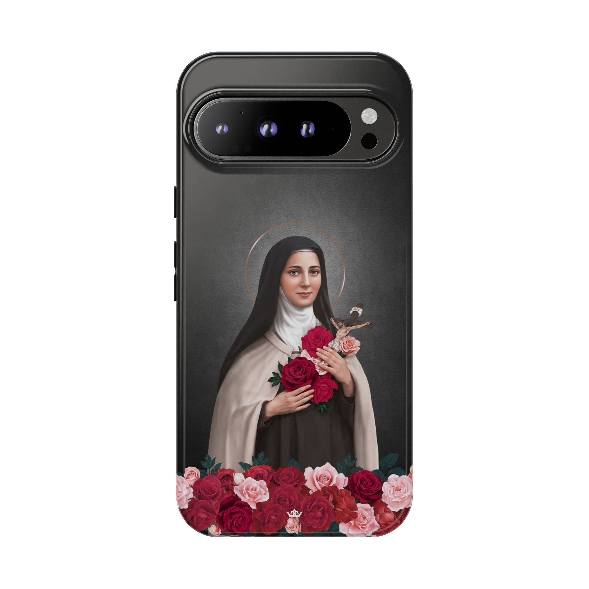 St. Therese of Lisieux Hard Phone Case (Dark) Copyright VENXARA