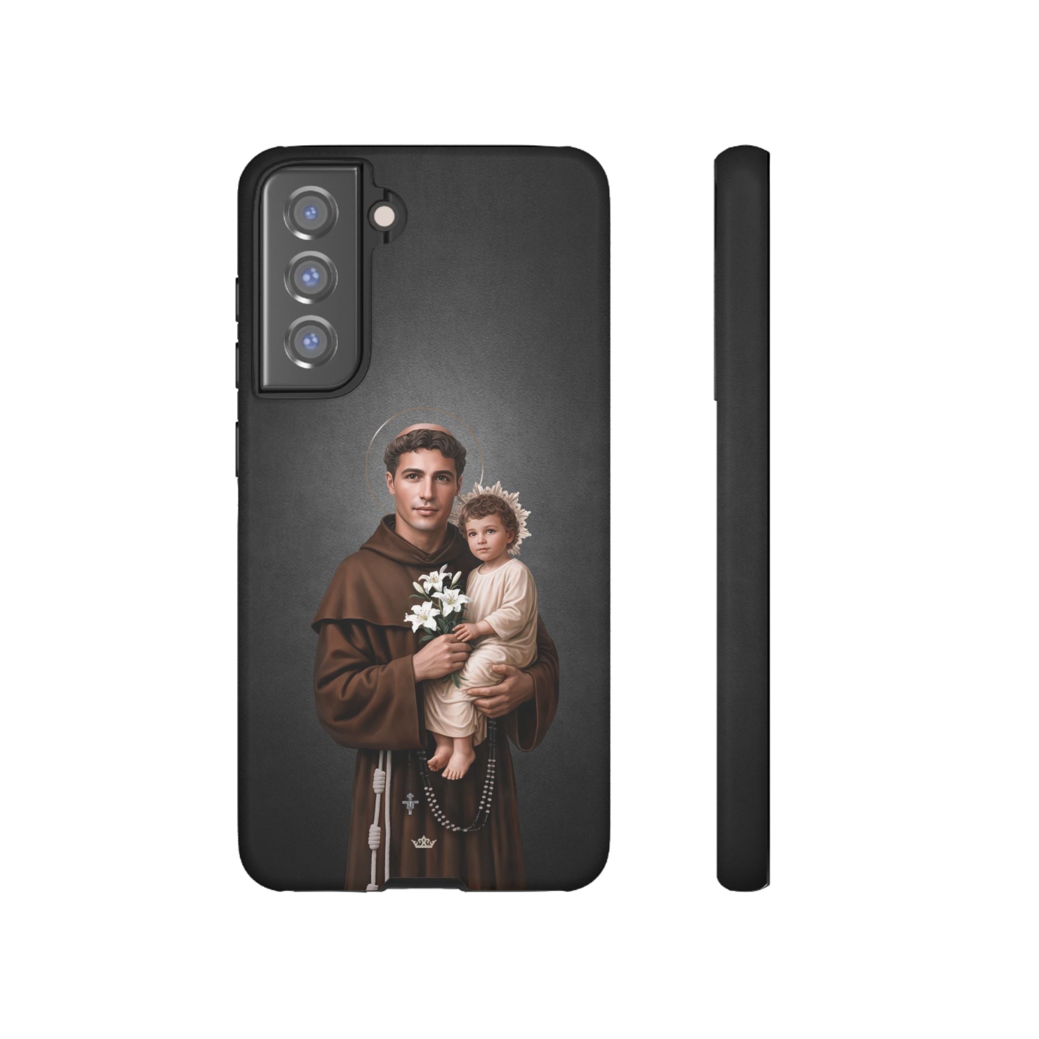St. Anthony of Padua Hard Phone Case (Dark)