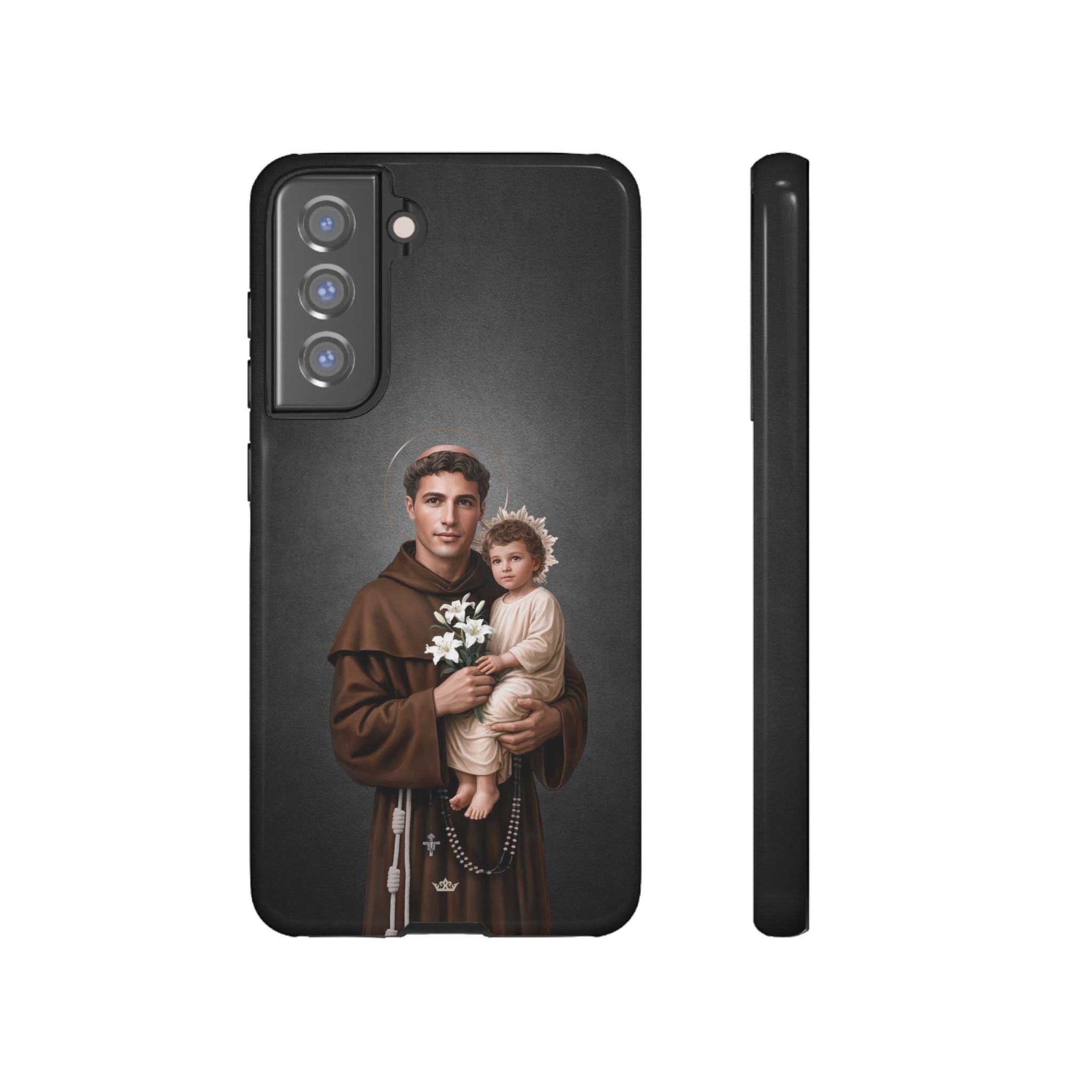 St. Anthony of Padua Hard Phone Case (Dark)