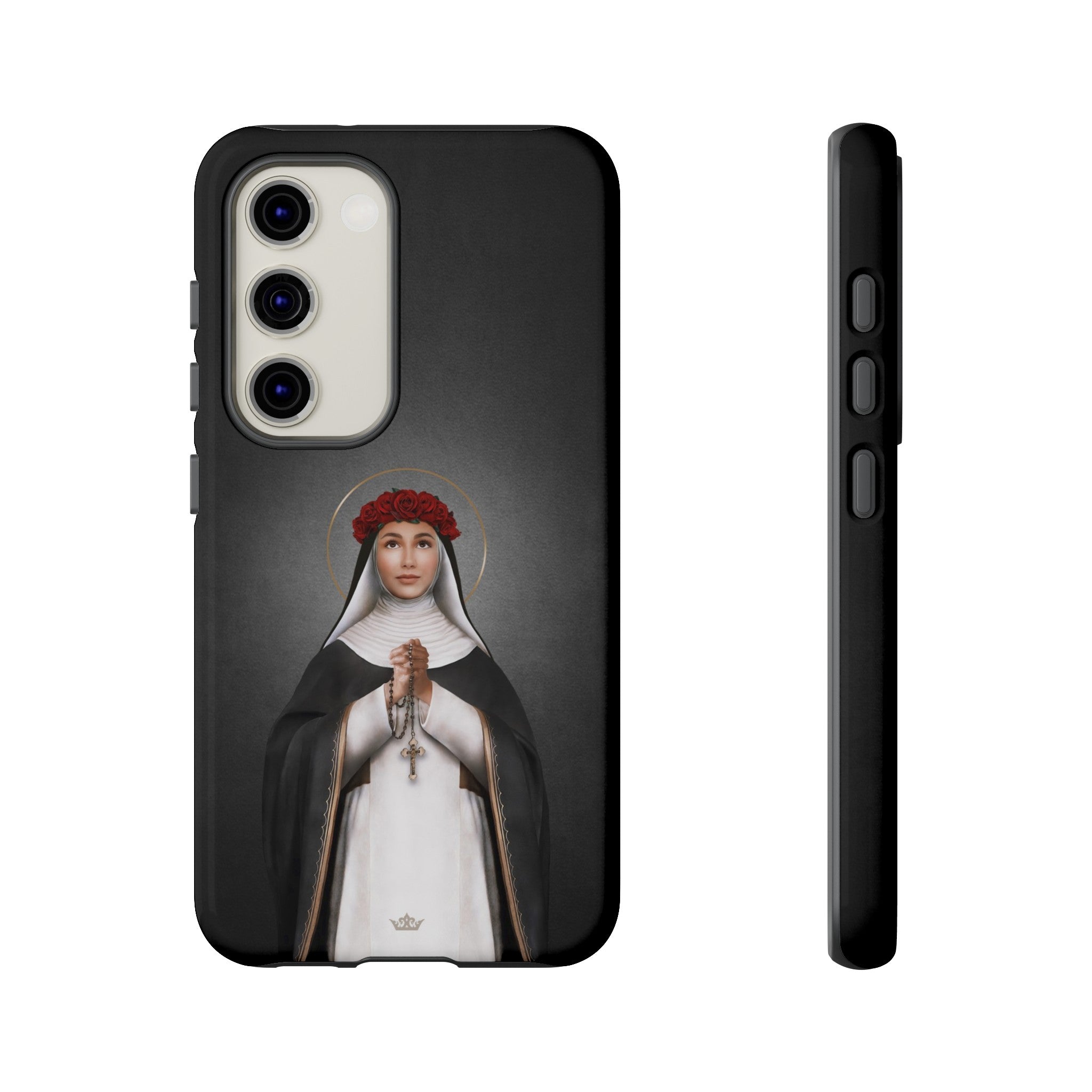 St. Rose of Lima Hard Phone Case (Dark)