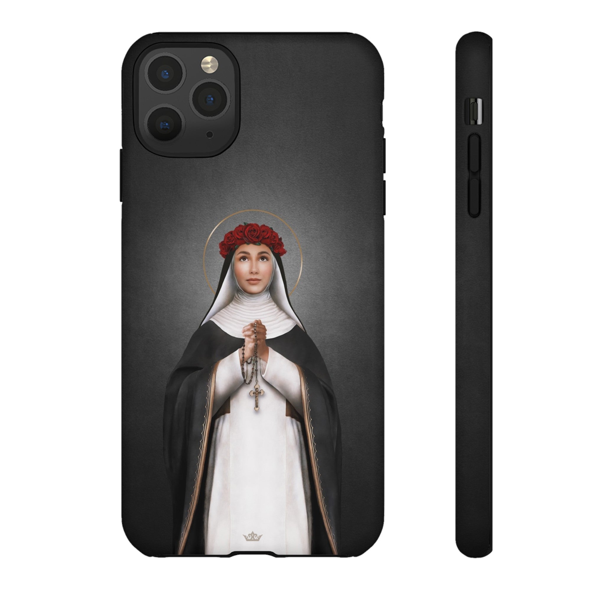 St. Rose of Lima Hard Phone Case (Dark)