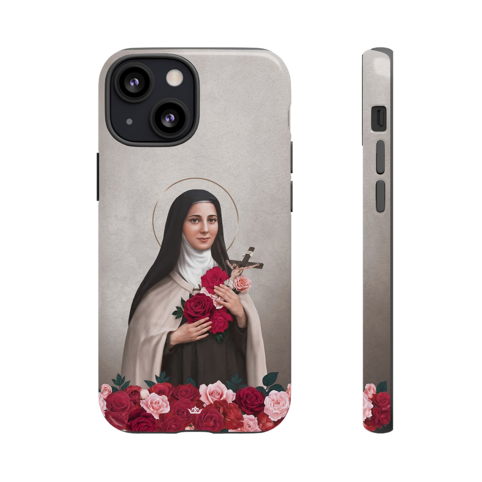 St. Therese of Lisieux Hard Phone Case (Light) Copyright VENXARA