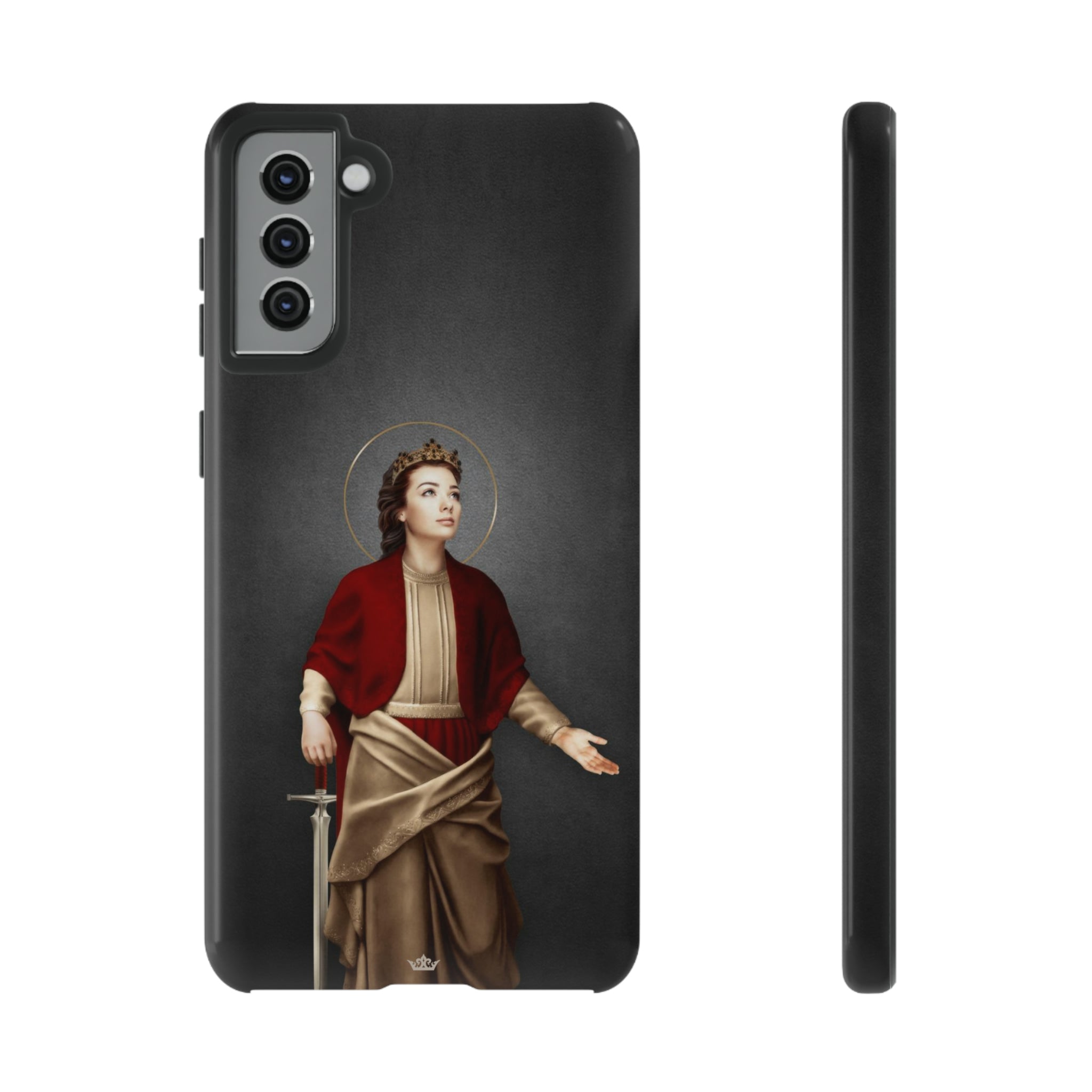 St. Dymphna Hard Phone Case (Dark)