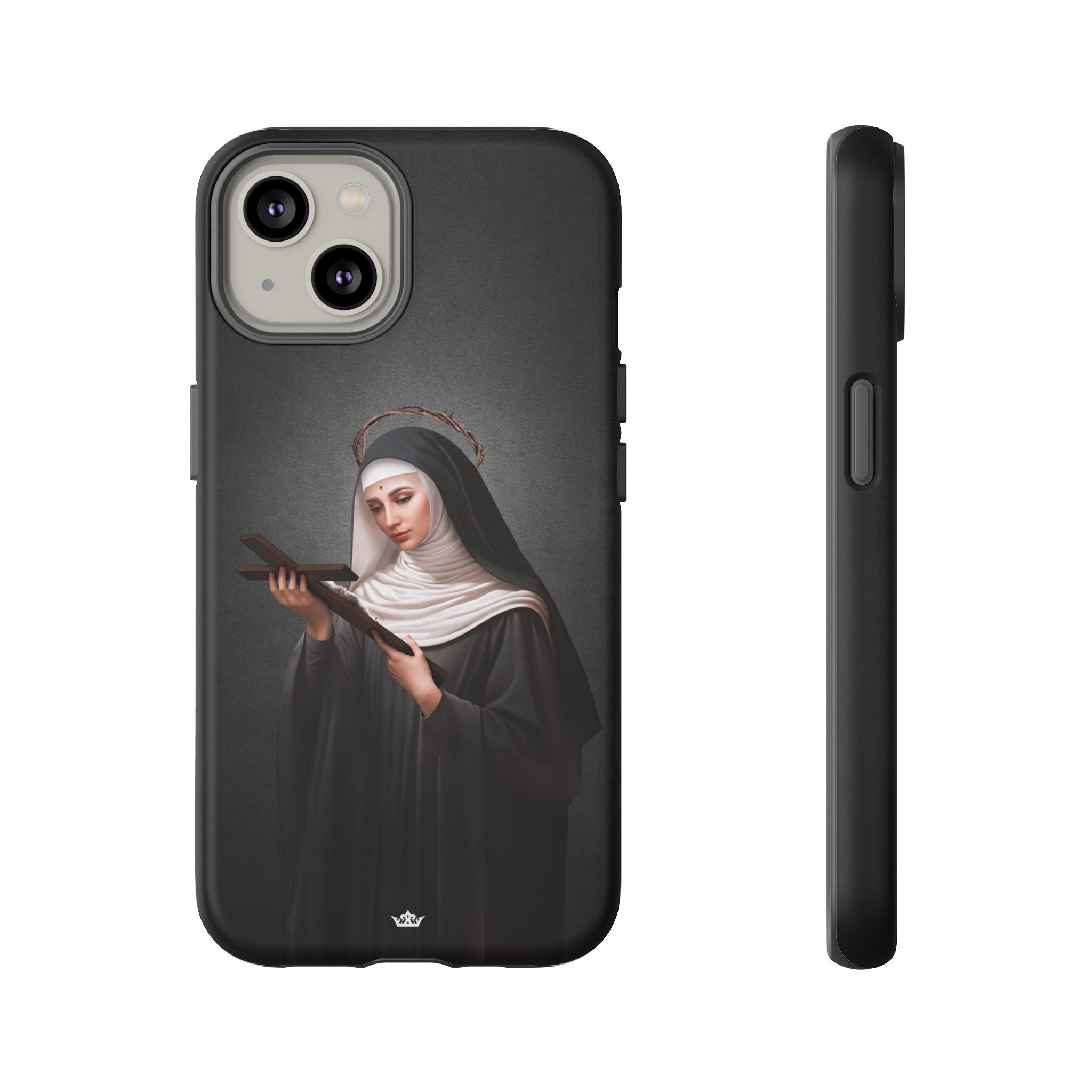 St. Rita of Cascia Hard Phone Case (Dark)
