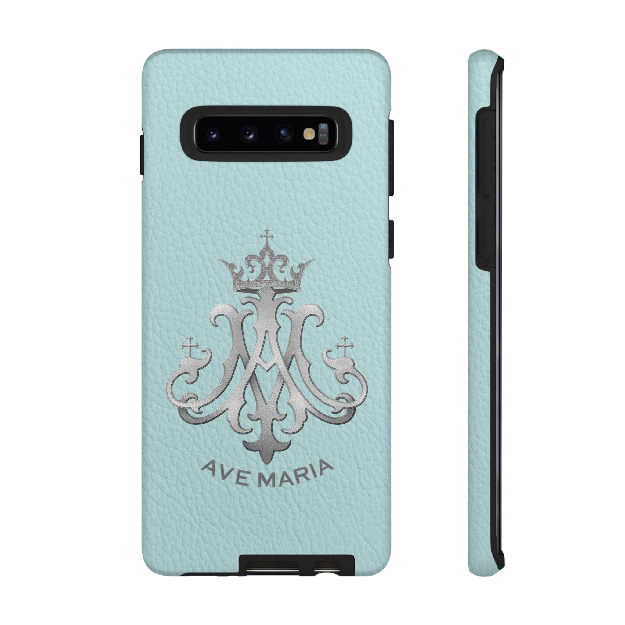 Ave Maria Hard Phone Case (Heavenly Blue)