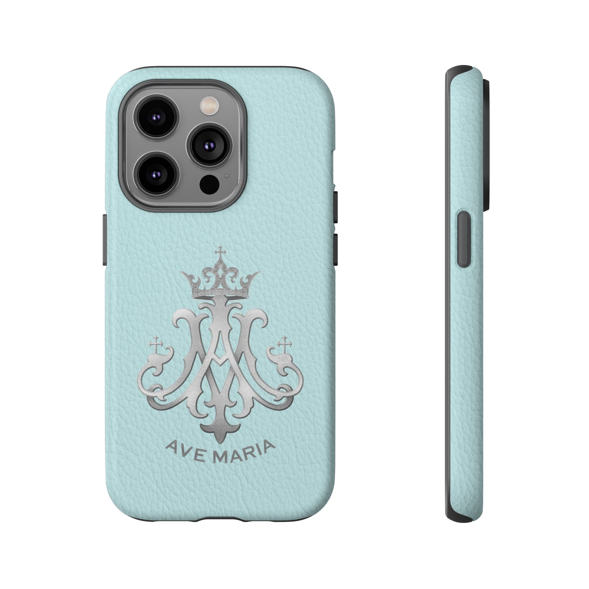 Ave Maria Hard Phone Case (Heavenly Blue)