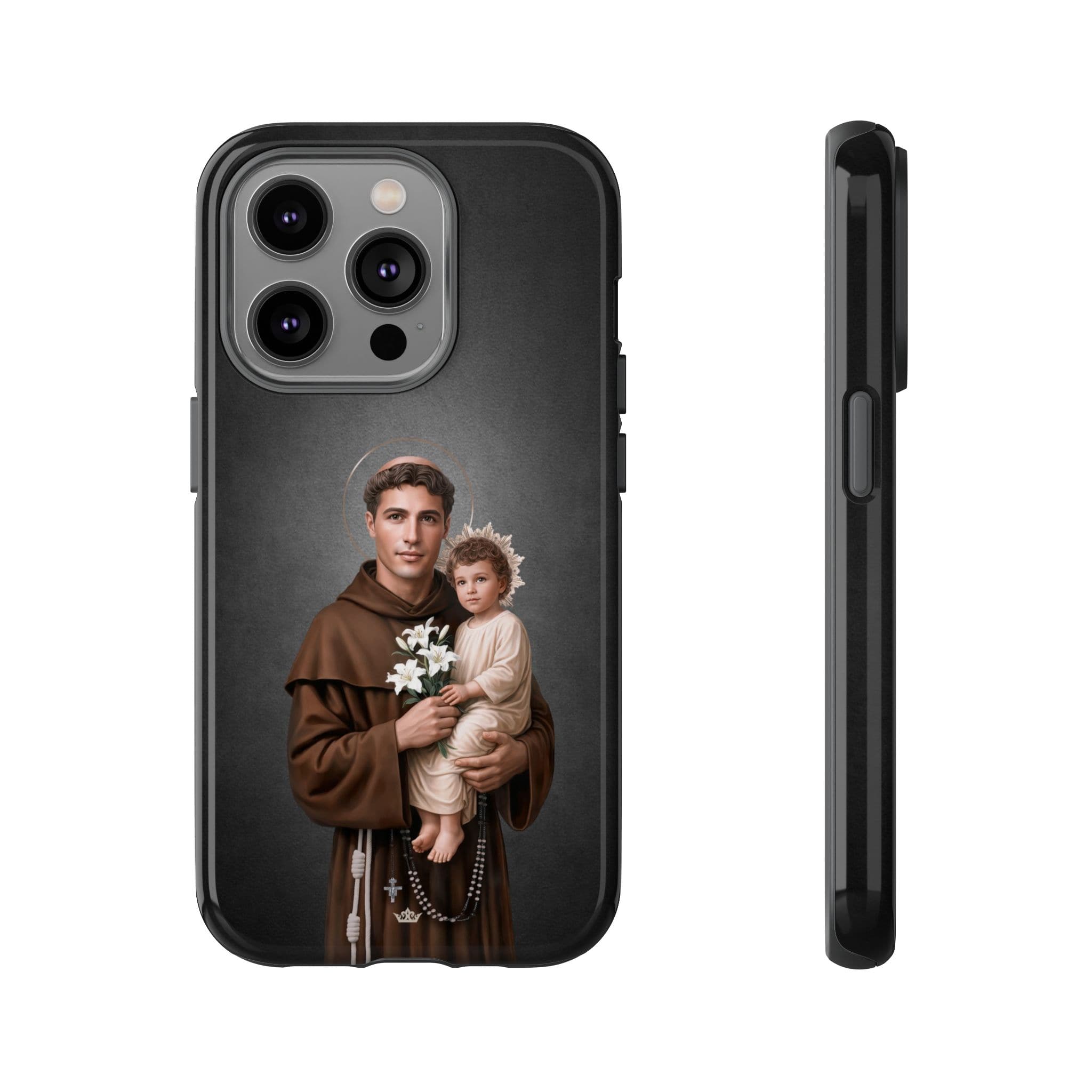 St. Anthony of Padua Hard Phone Case (Dark) Copyright VENXARA